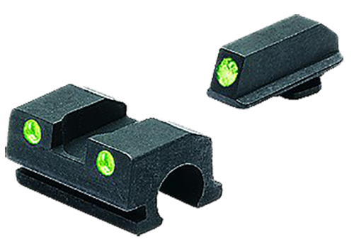 Meprolight USA 188013101 Tru-DotBlack | Green Tritium Front Sight Green Tritium Rear Sight Set