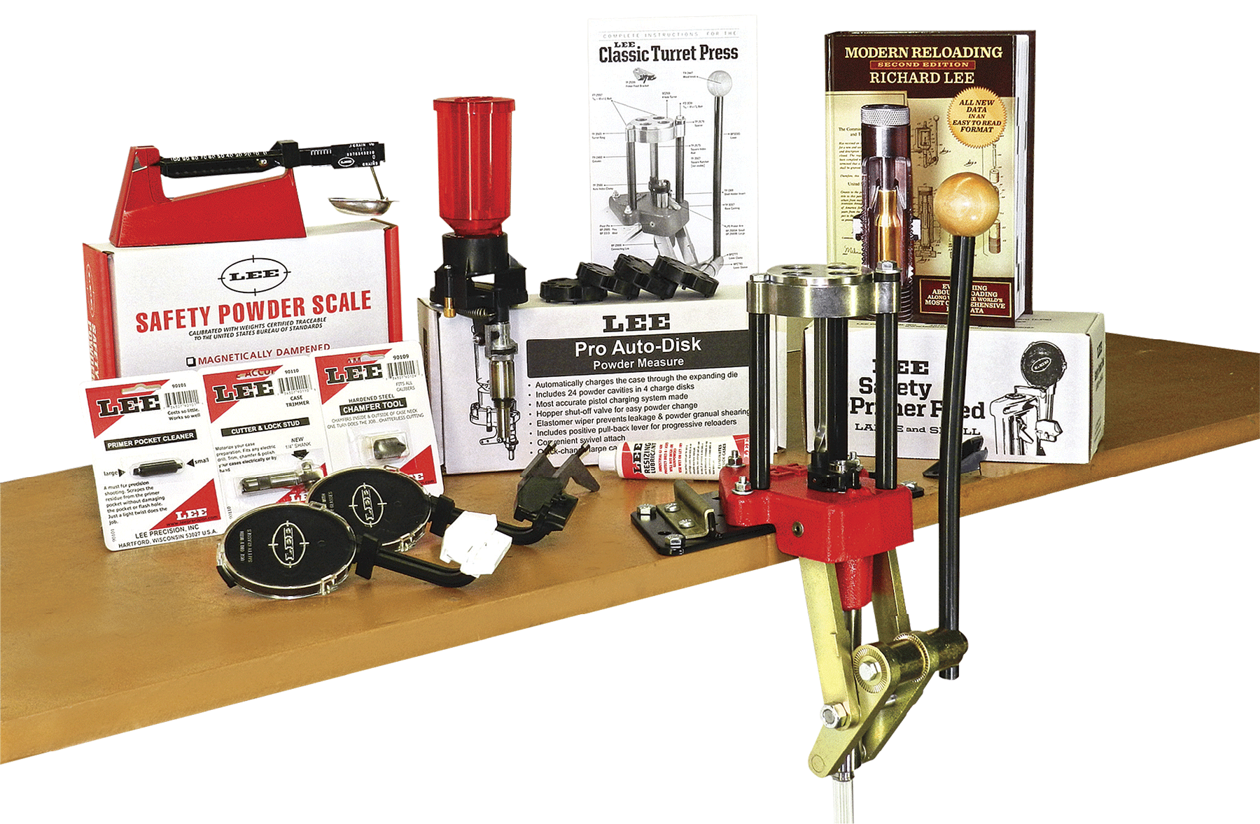 Lee Precision 90304 Classic Turret Press Kit 4 Hole