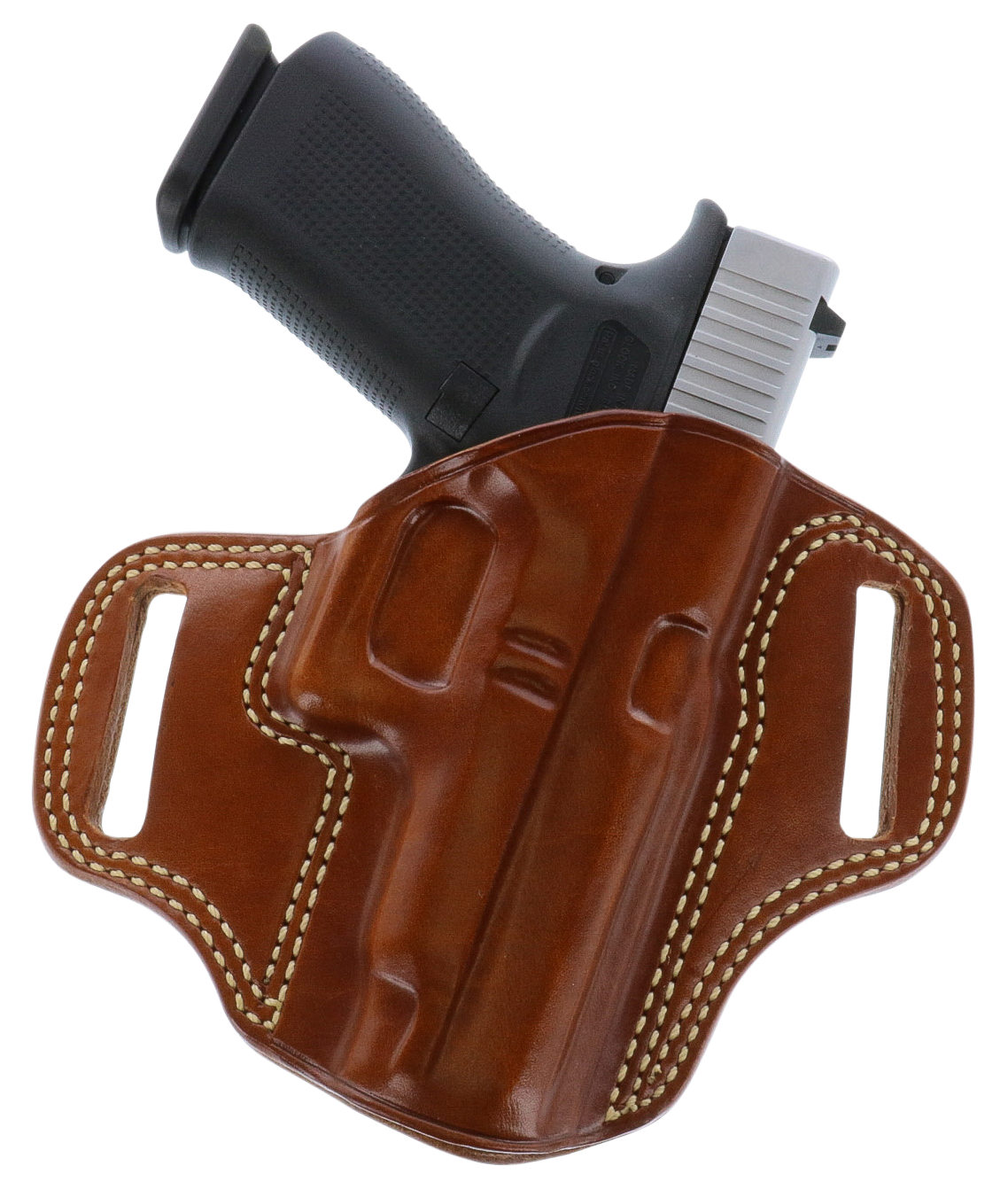 Galco CM880 Combat MasterOWB Tan Leather Belt Slide Fits Springfield XDM 4.5" Right Hand