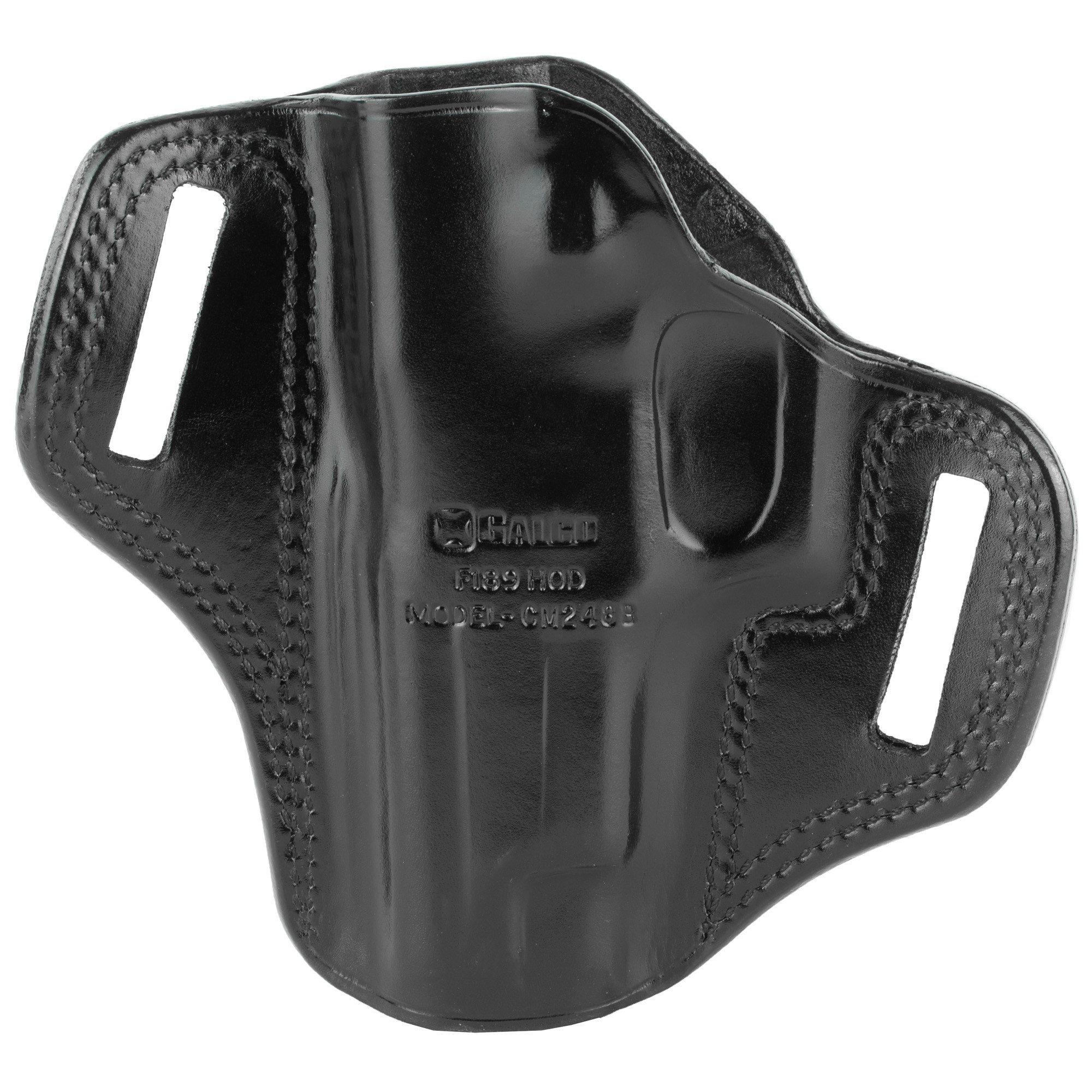 Galco CM248B Combat MasterOWB Black Leather Belt Slide Fits Sig P220 Fits Sig P226 Fits Browning BDA Right Hand