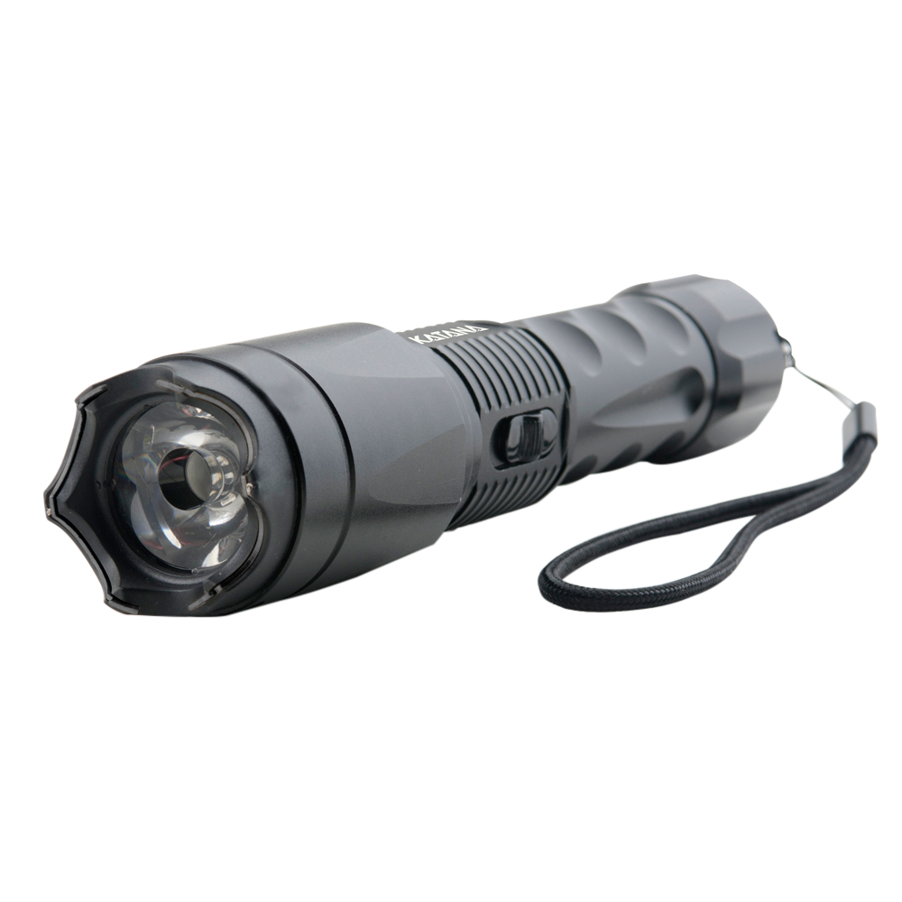 Guard Dog SGGDK400HV Katana Stun Gun/Flashlight Black Aluminum White 400 Lumens Cree LED 400 yds Range
