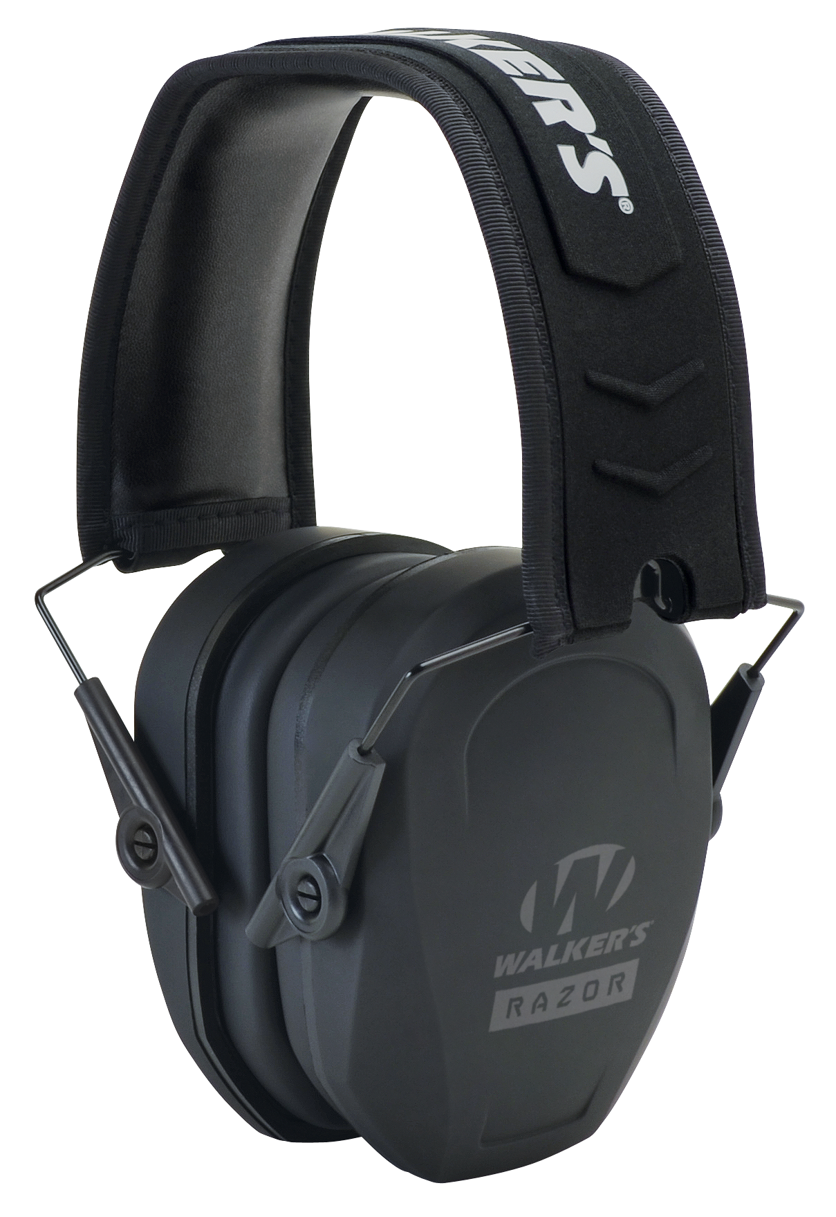 Walker's GWPRSMPAS Razor Slim Passive Muff Polymer 27 dB Over the Head Black Adult