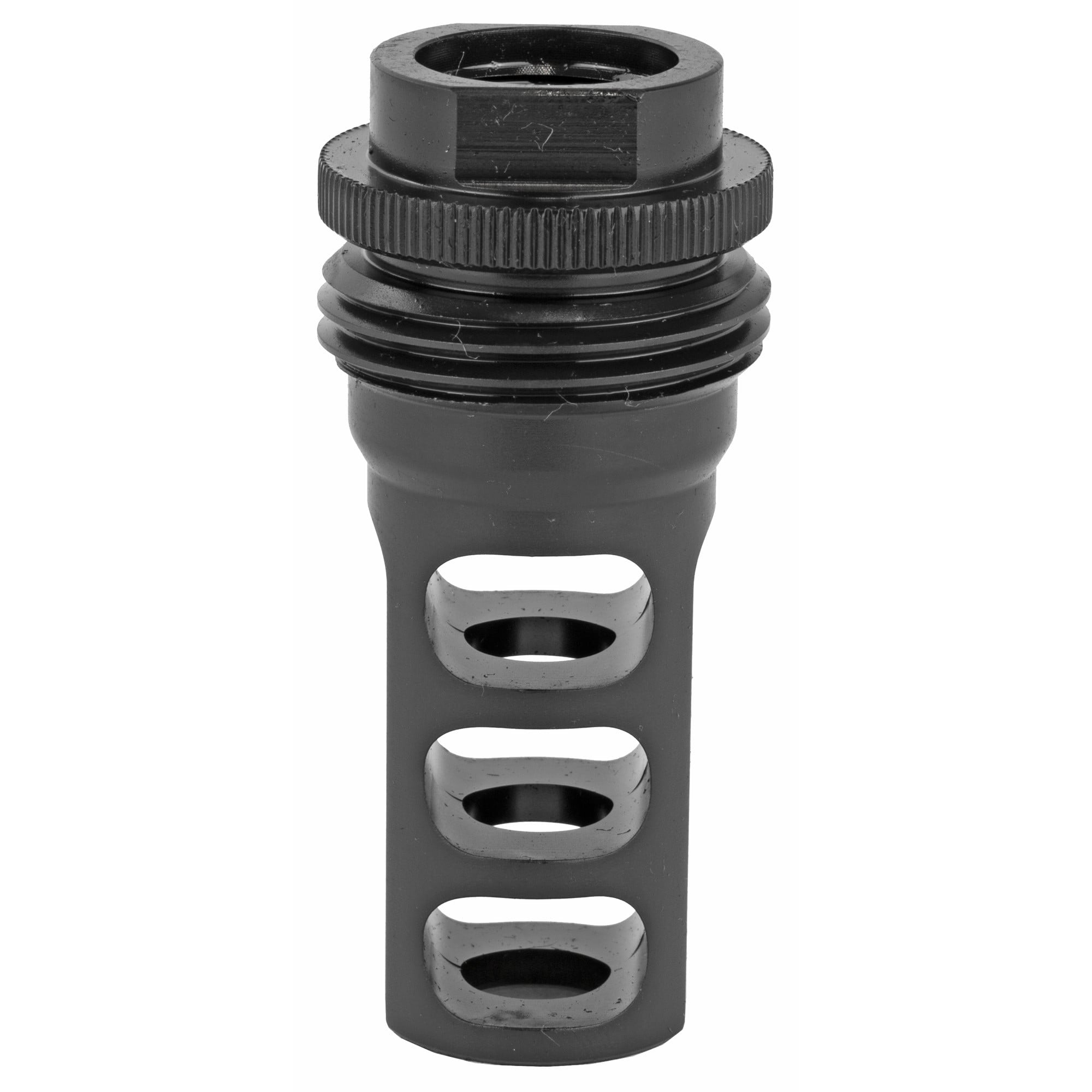 SilencerCo AC142 ASR Muzzle Brake Black Steel with 1/2"-28 tpi Threads for 5.56x45mm NATO