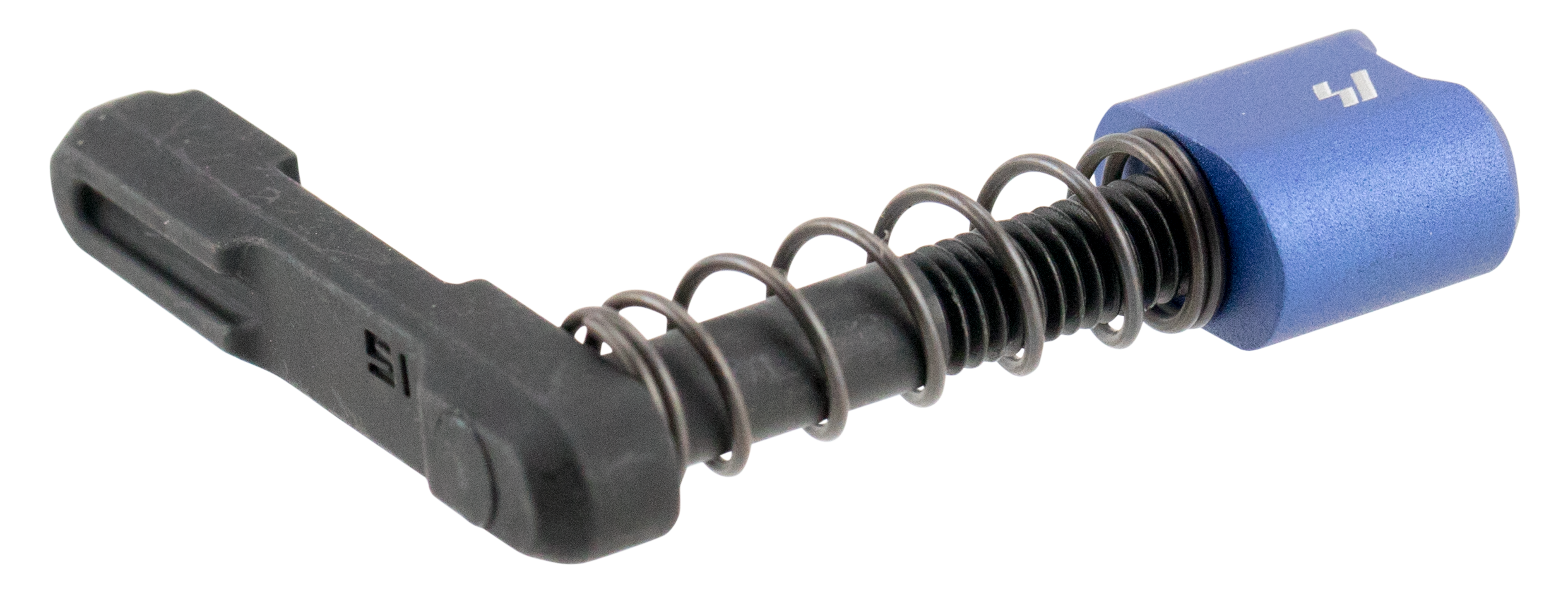 Strike Industries ARSMCBLU Magazine Catch Magazine Catch made of Black Steel with Blue 6061-T6 Aluminum Release Button for AR-Platform