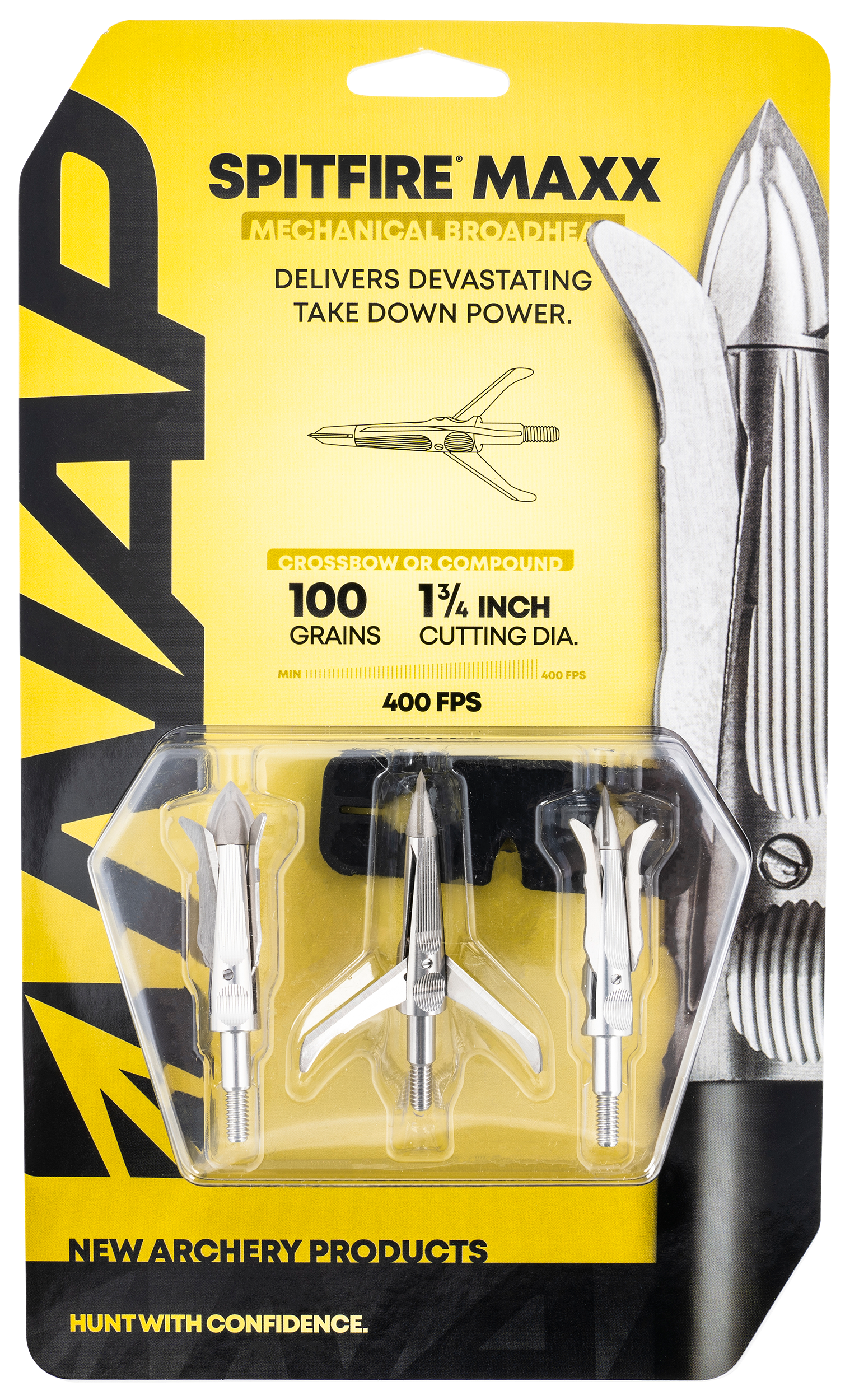 NAP NAP60665 Spitfire Maxx Cut On Contact Mechanical 100 grain Silver