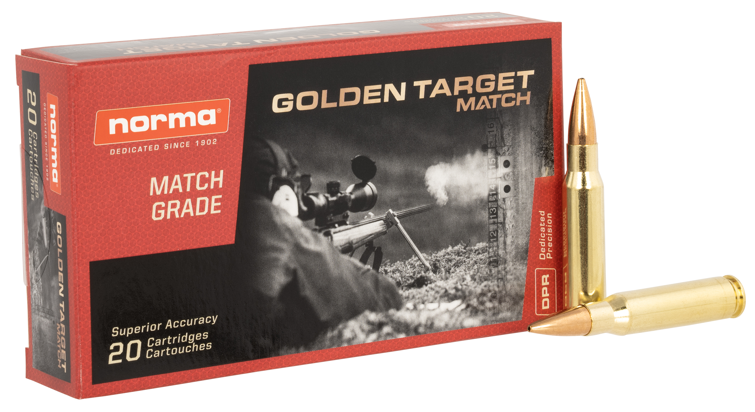 Norma Match Ammunition 308 Winchester 168 Grain Hollow Point Boat Tail 20RD