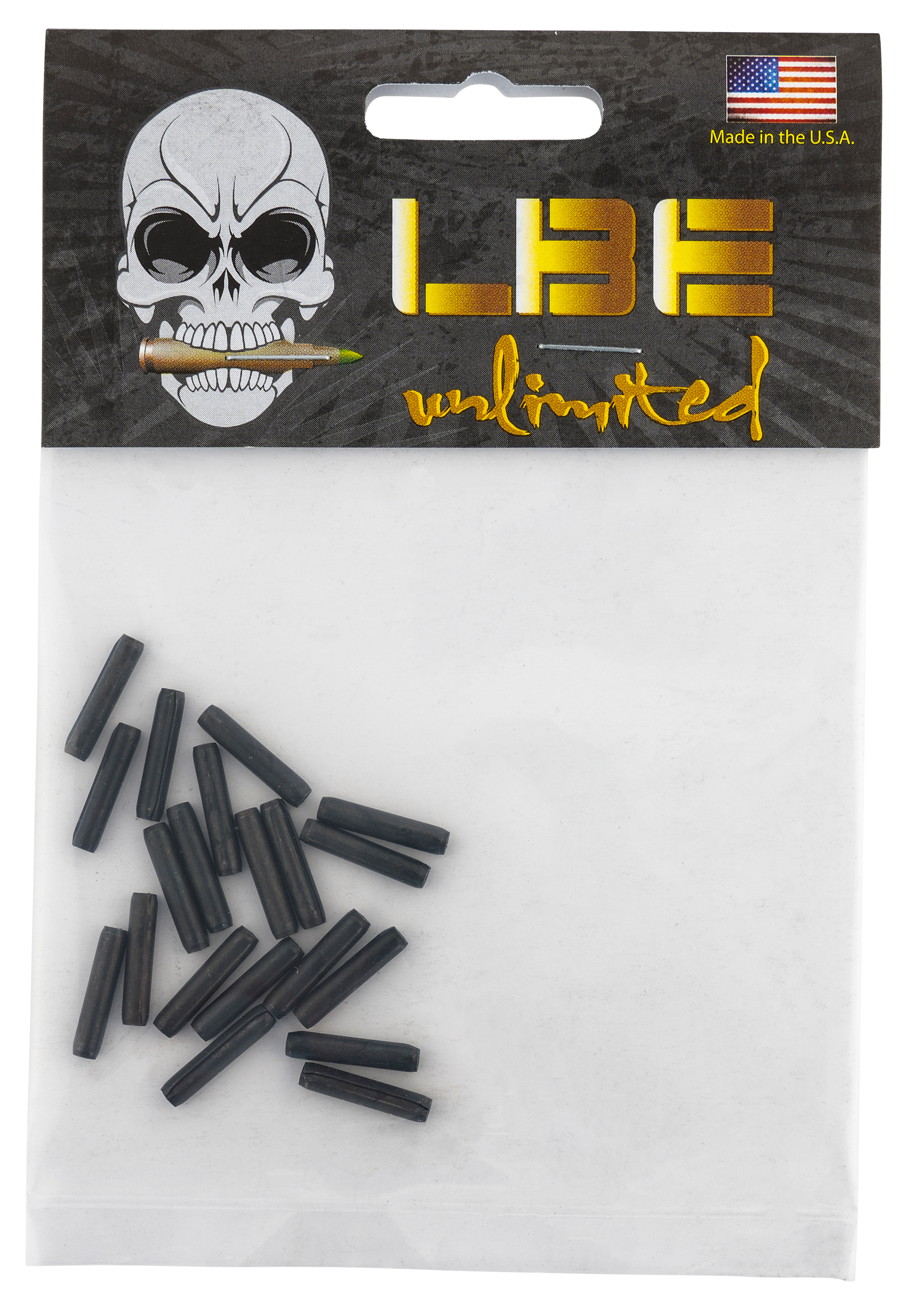 LBE Unlimited ARTGRP20PK Trigger GuardRoll Pins for AR-15 Black (20 pc)