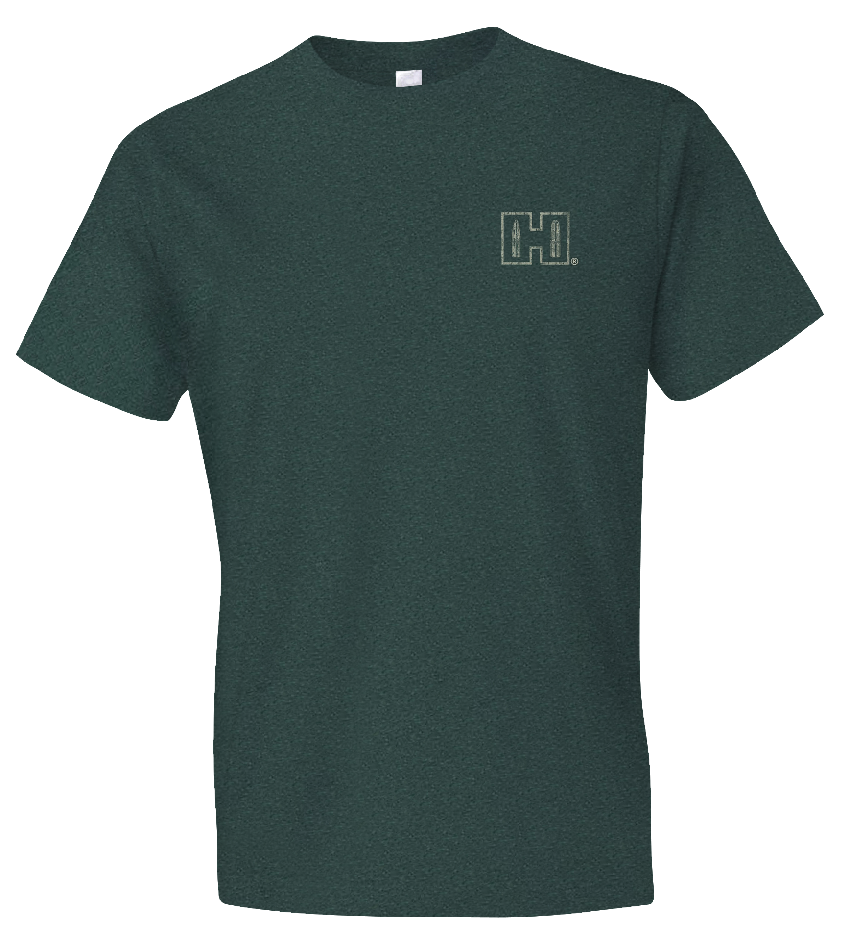 Hornady Gear 31793 Hornady T-Shirt Double Rocker Olive Heather Short Sleeve Large