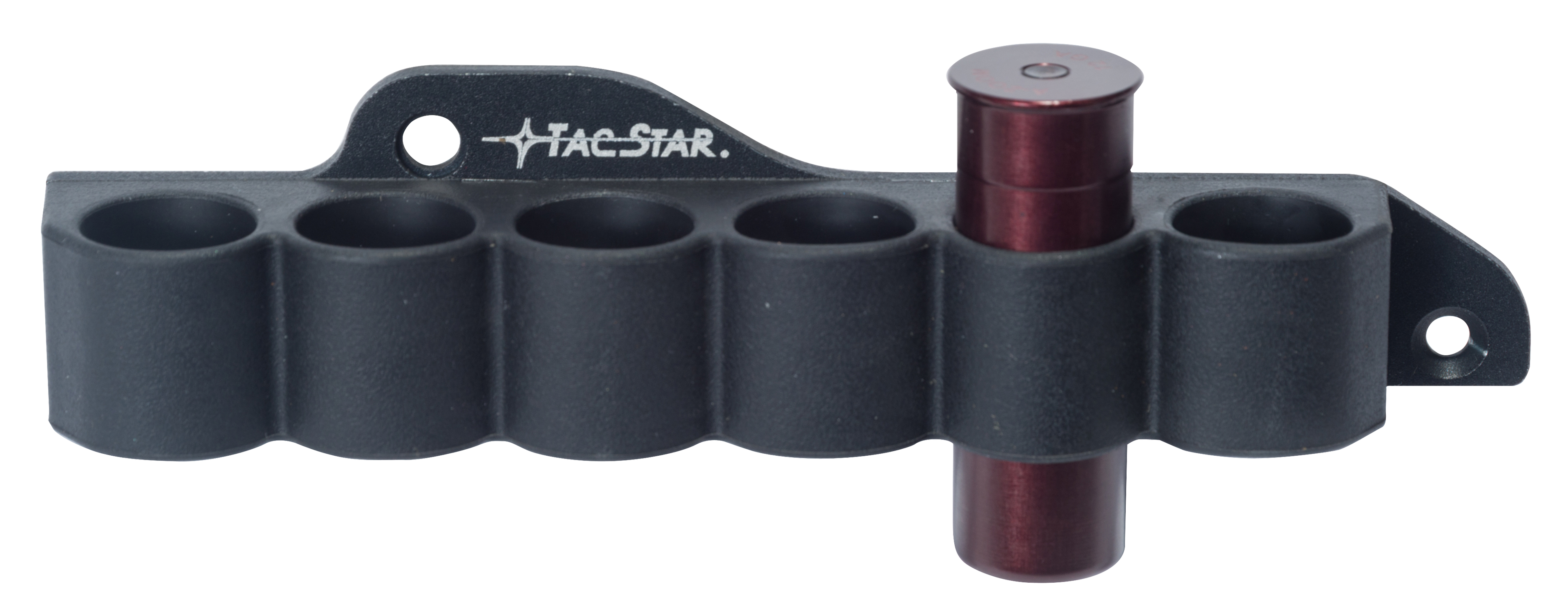 TacStar 1081210 SideSaddle Slimline Shotgun 12 Gauge 6 Rounds Black Polymer w/Aluminum Mounting Plate