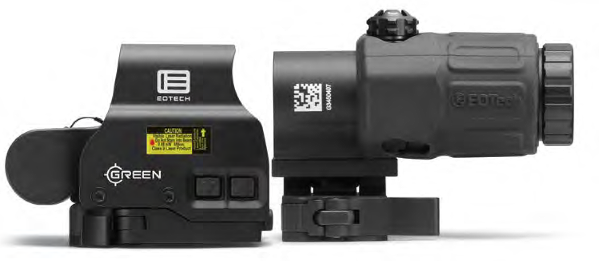EoTech EXPS2 Holographic Hybrid Sight II Black, Green 68 MOA ring w/ (2) 1 MOA dots, G33 Magnifier
