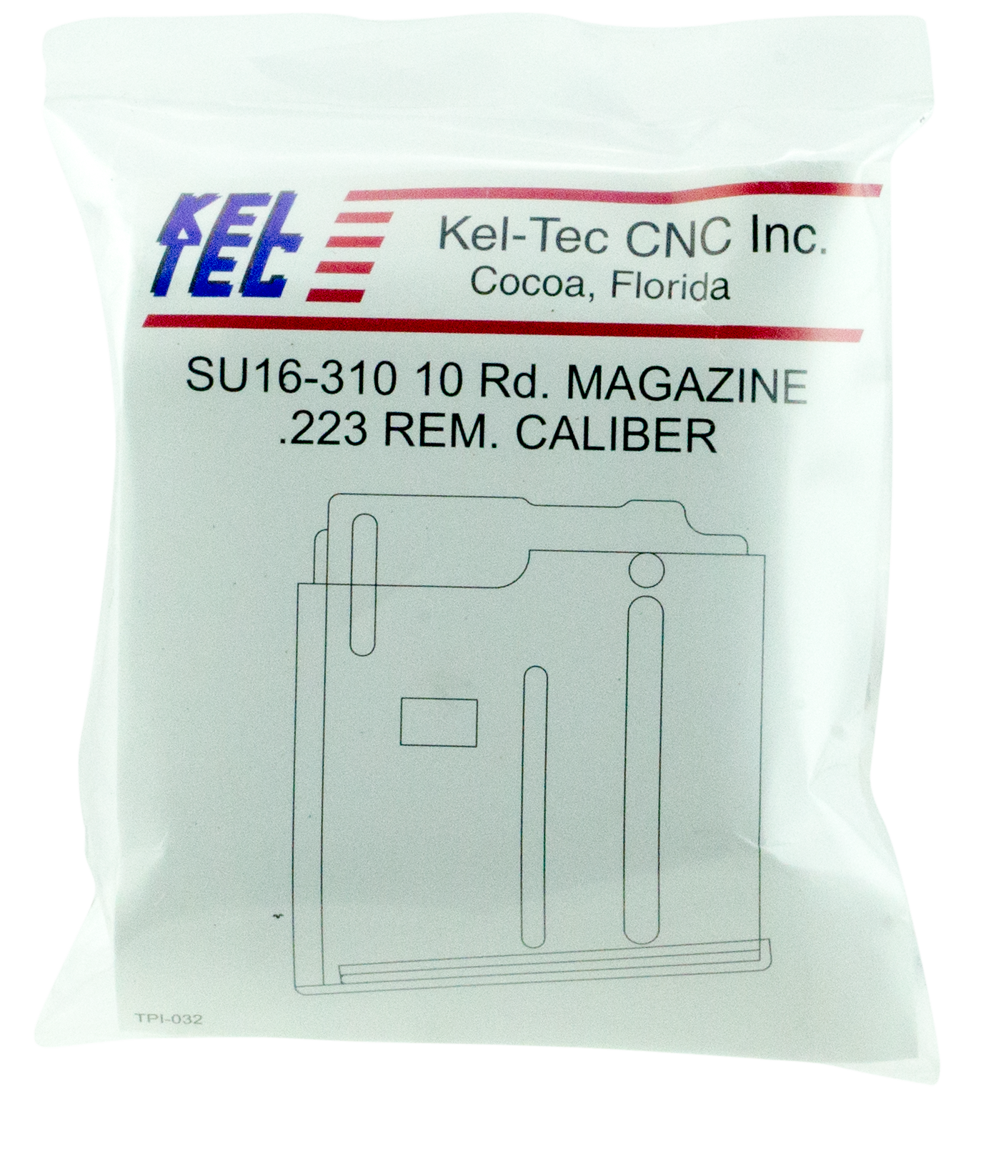Kel-Tec SU16PLR16310 PLR/SU-16Blued Detachable 10rd 5.56x45mm NATO for Kel-Tec PLR-16, SU16