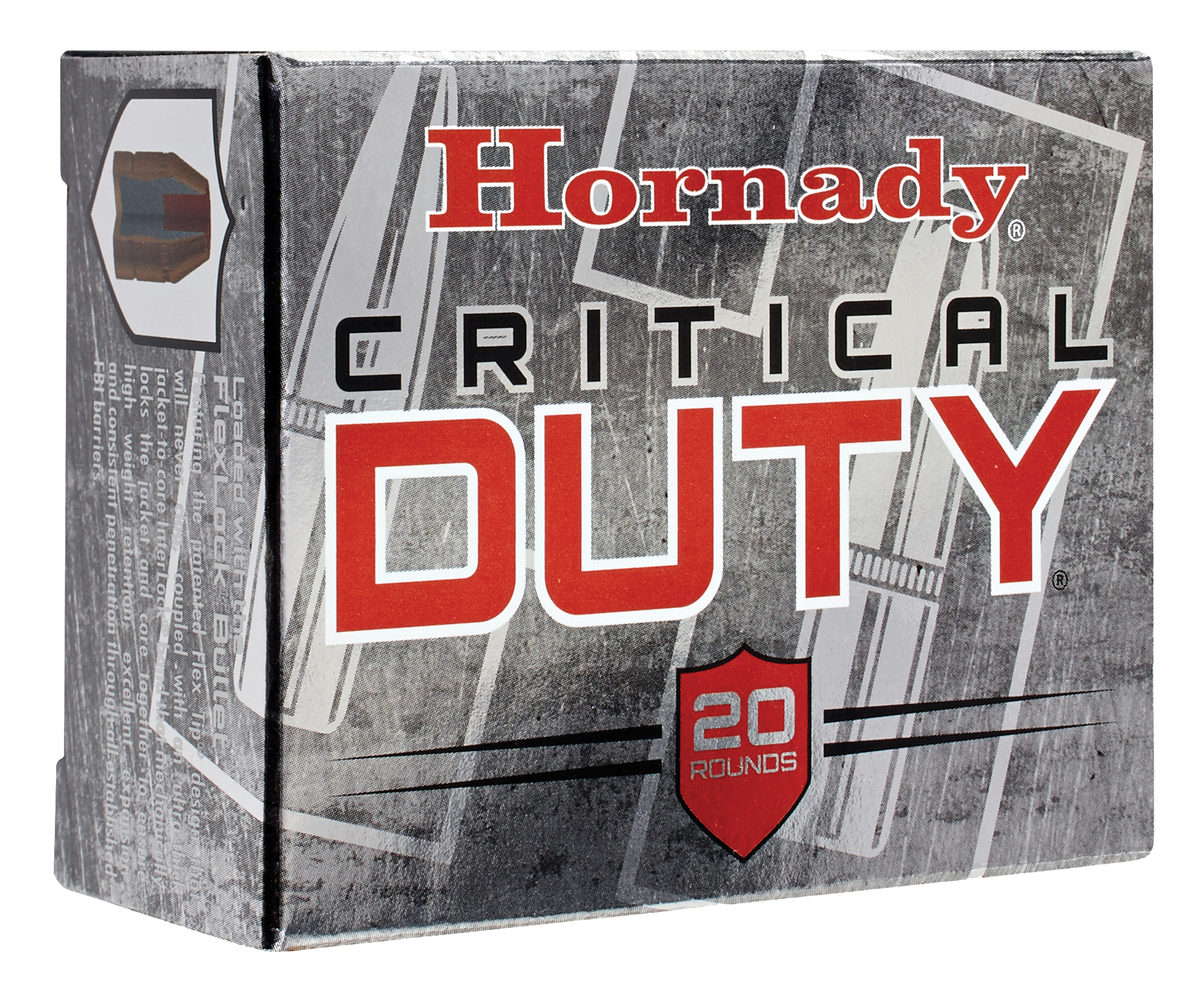Hornady Critical Duty Ammunition 10mm Auto 175 Grain FlexLock 20RD