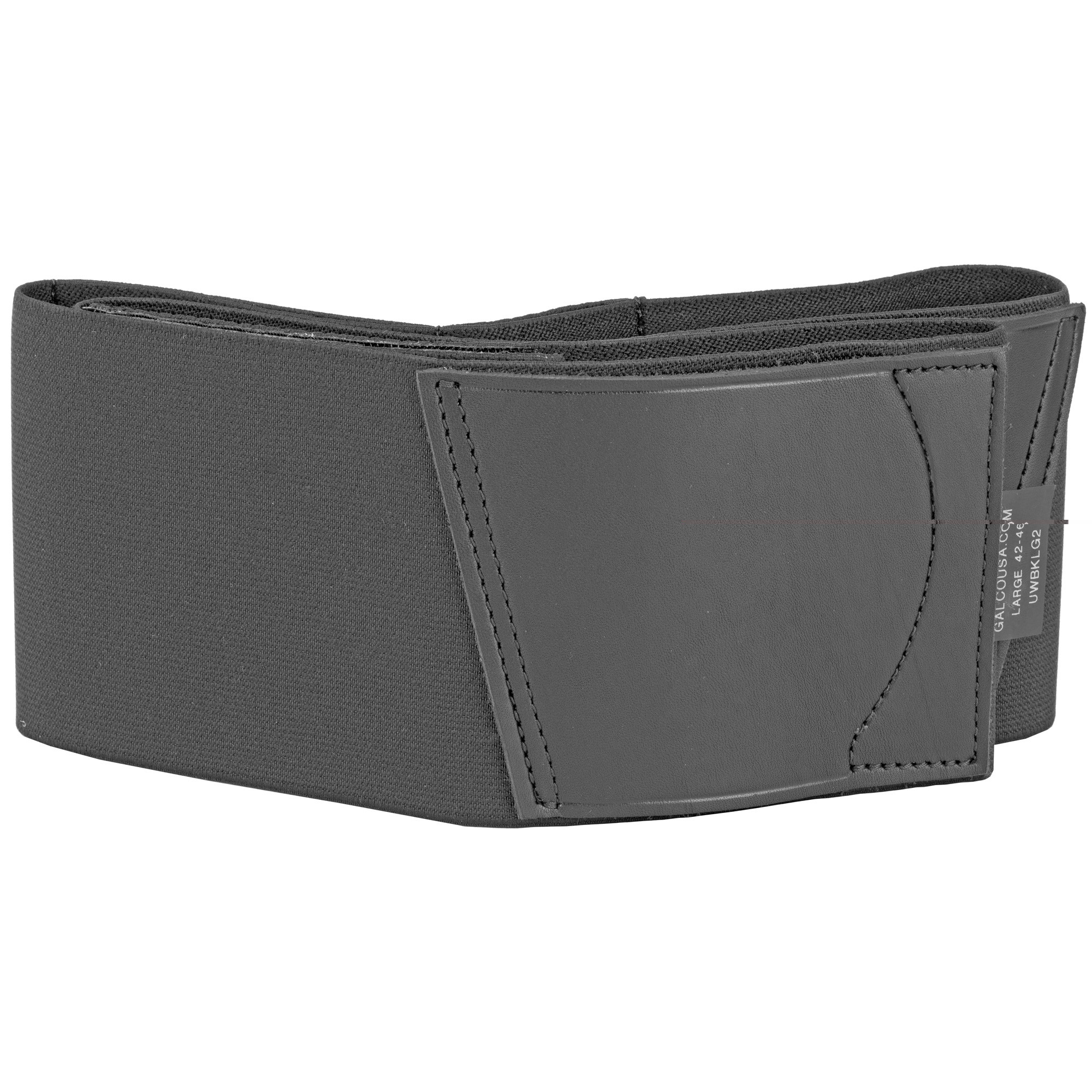 Galco UWBKMED2 UnderWraps 2.0 Black Medium Leather/Nylon Handgun