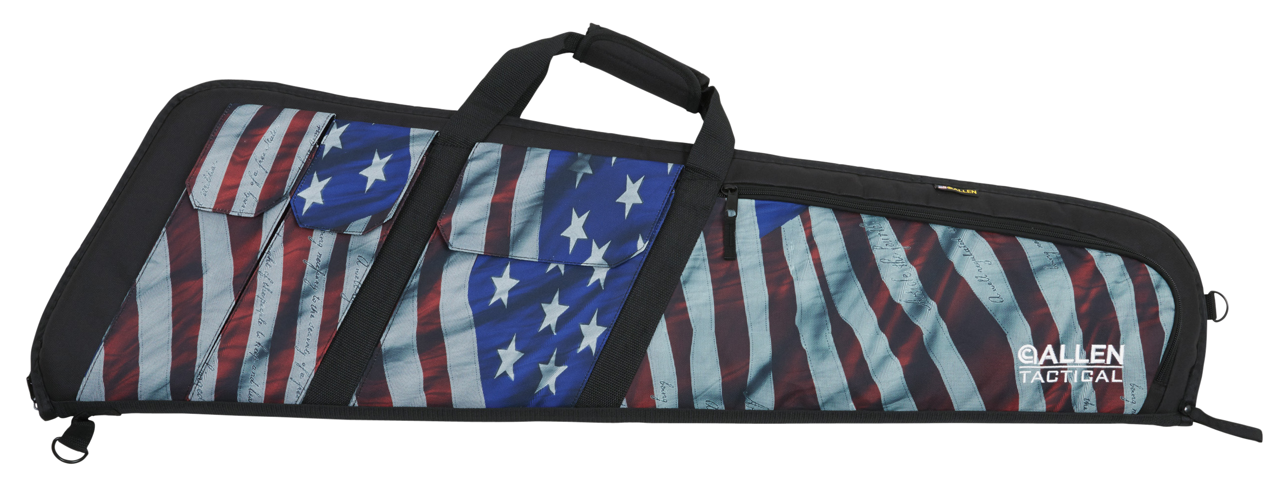 Allen 10904 Victory Wedge Tactical Case made of Endura with Victory Stars & Stripes, Black Trim, Foam Padding, External Pockets & Lockable Zippers 41" L