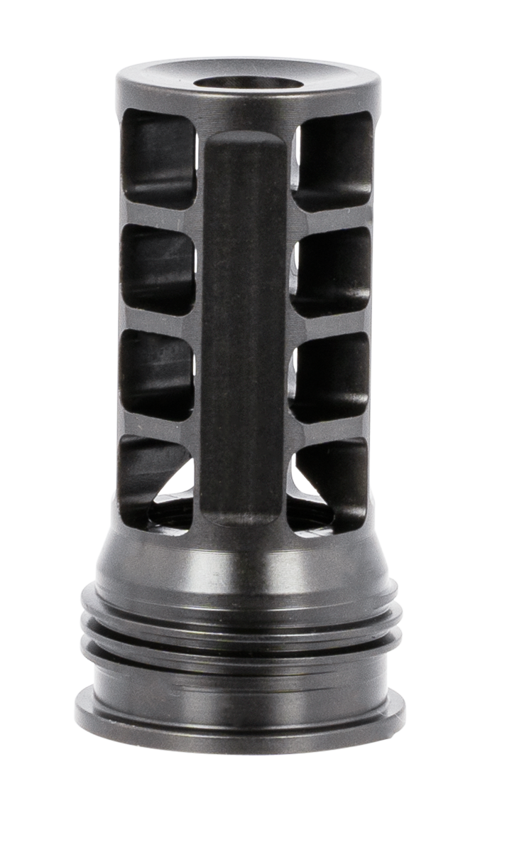 Huxwrx 1598 QD 338 Muzzle Brake Black with 3/4"-24 tpi Threads &2.30" OAL for 338 Cal AR-Platform