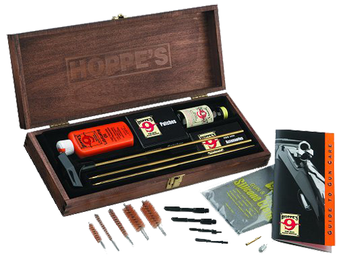Hoppe's BUOX Deluxe Cleaning Kit Multi-Caliber Rifles / Shotguns / Pistols Wood Presentation Box