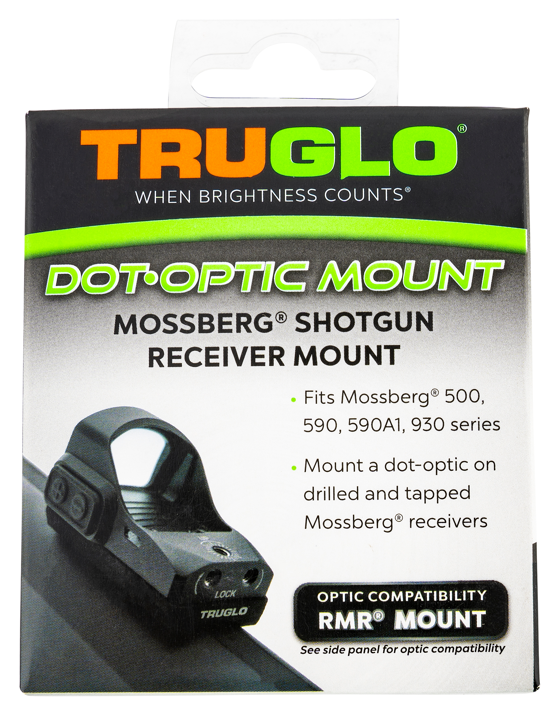 TruGlo TGTG8955M2 RedDot Sight MountSteel Black for Mossberg