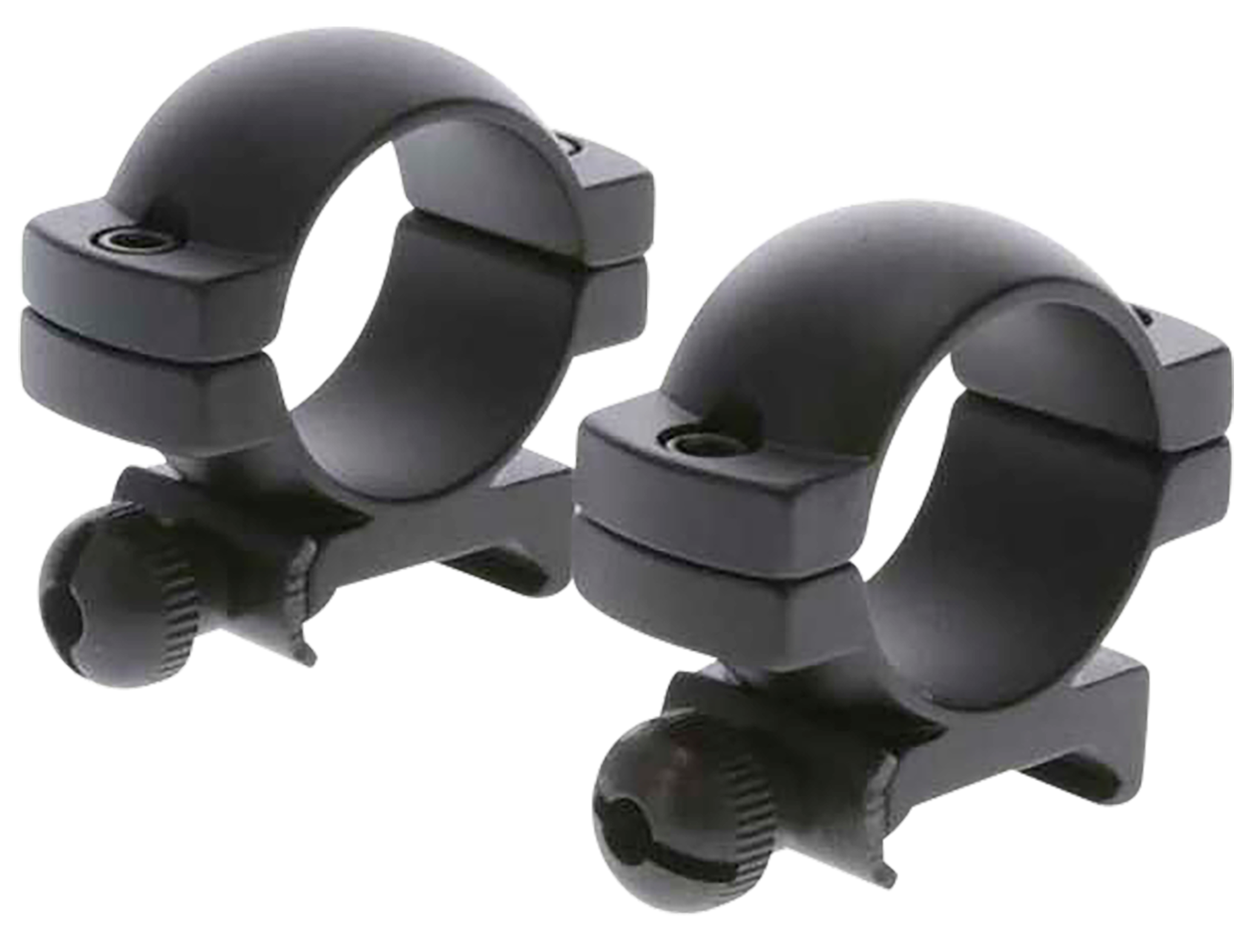 TruGlo TGTG8960B1 Scope Ring Set Lightweight Picatinny/Weaver Medium 1" Tube Matte Black Aluminum
