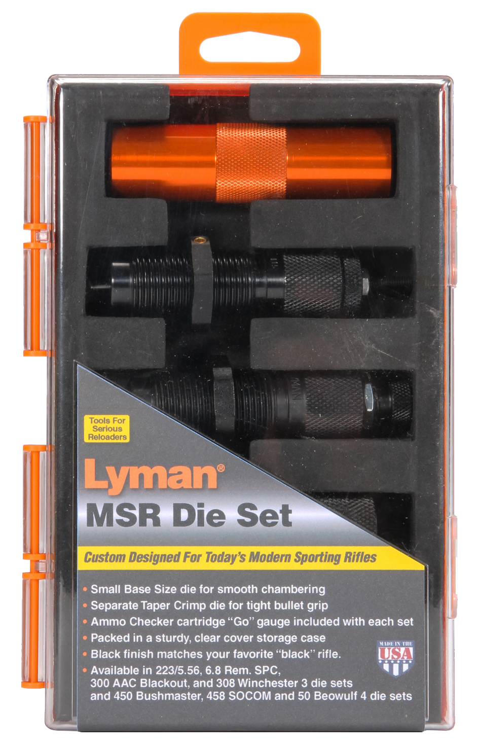 Lyman 7690106 MSR Precision Die System 3-Die Set 308 Winchester