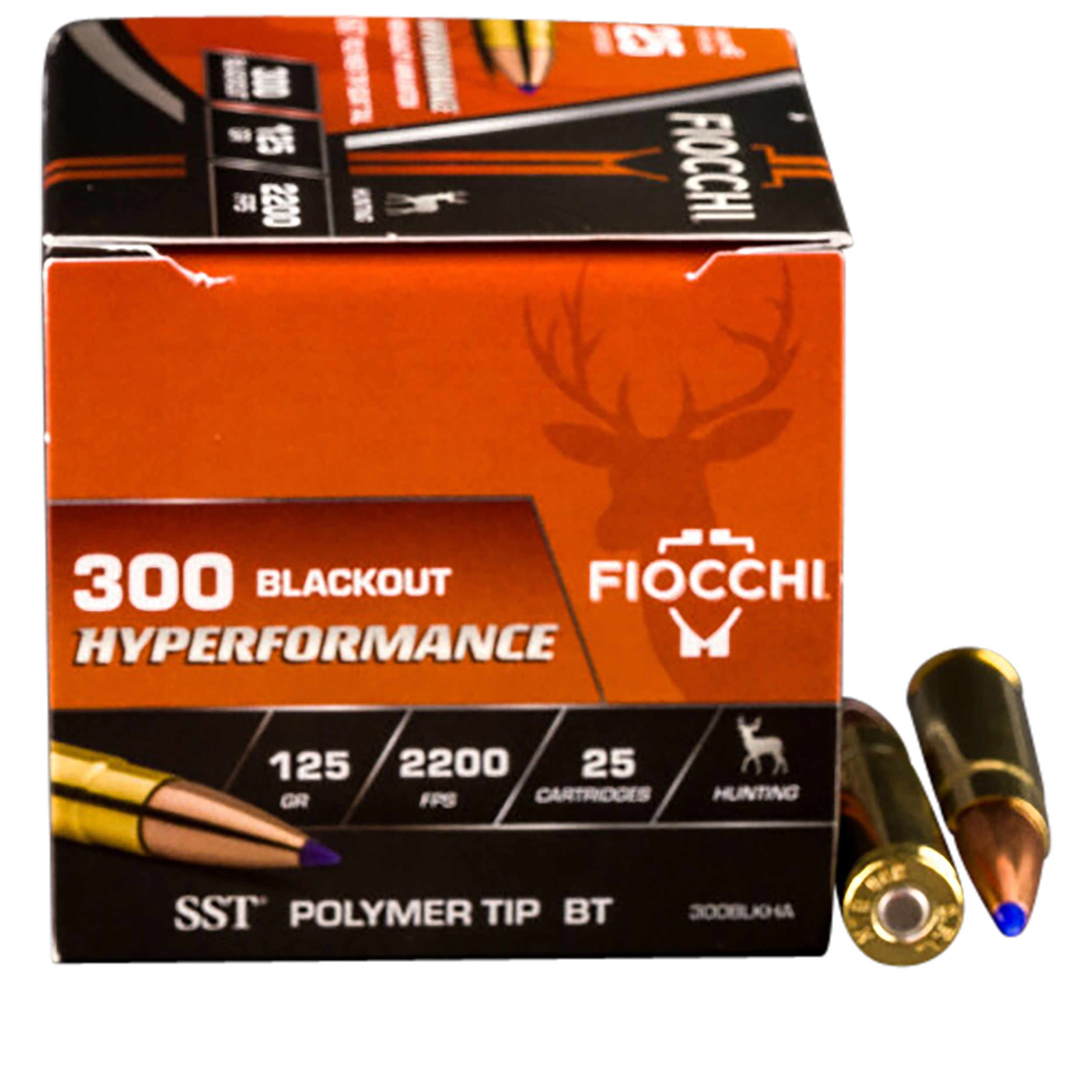Fiocchi 300BLKHA Hyperformance Hunting 300 Blackout 125 gr Super Shock Tip (SST) 25 Per Box/ 20 Cs