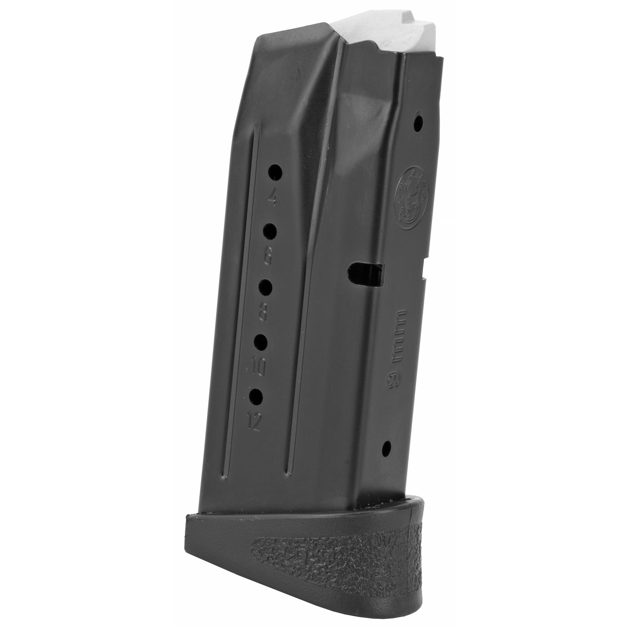 Smith & Wesson Magazine S&W M&P Compact 9mm Luger with Finger Rest Steel Blue