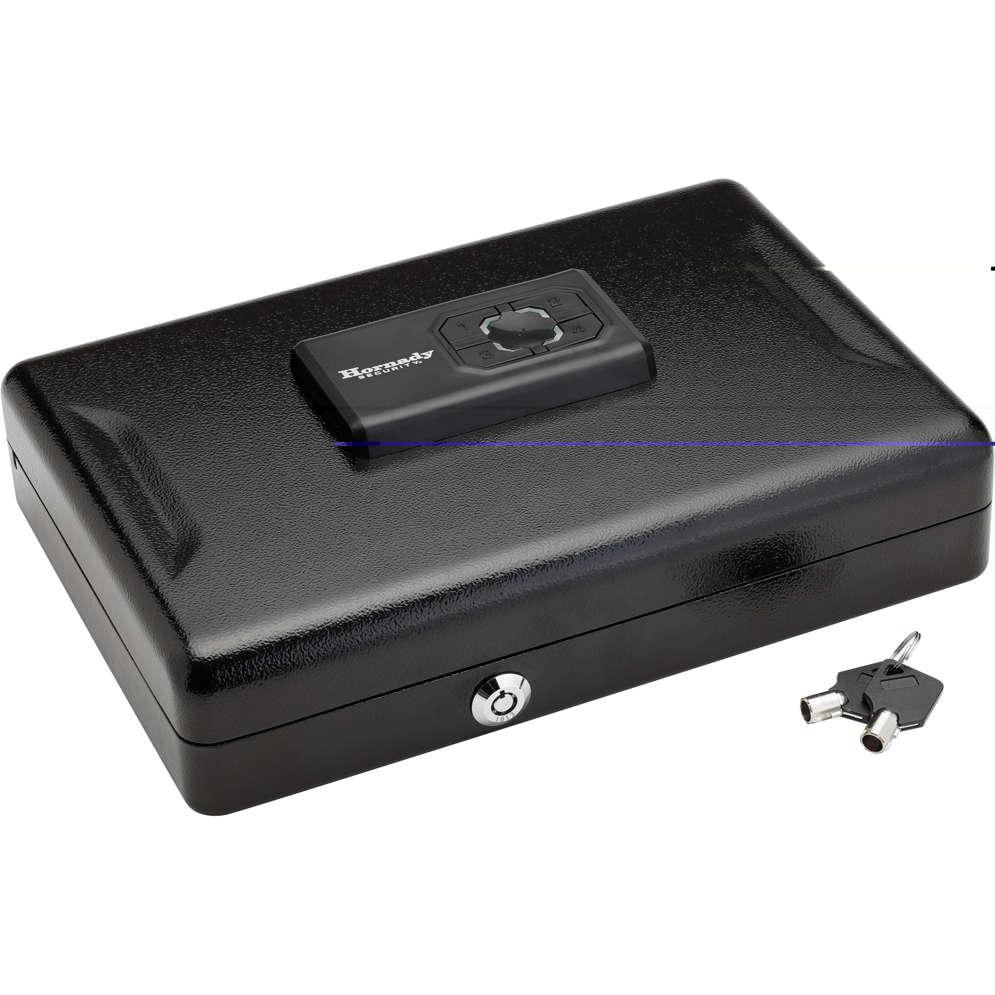 Hornady 95432 Keypad VaultKeypad/Key Entry Black Steel For 4" Pistols