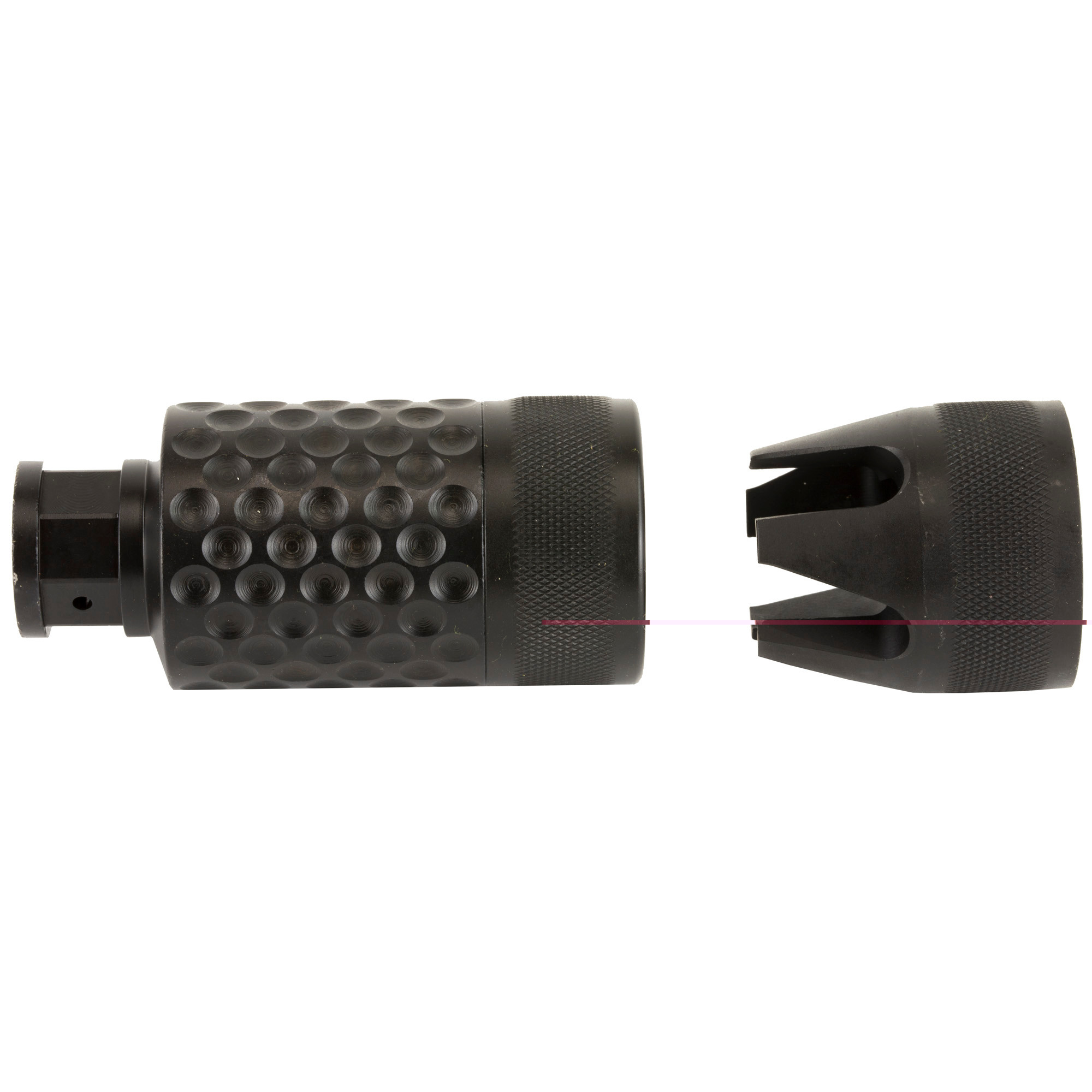Spikes Tactical SAKB0100 Barking Spider2 Muzzle Brake Black Nitride 4140 Chromoly Steel with 1/2"-28 tpi Threads, 3.75" OAL & 1.40" Diameter for 5.56x45mm NATO