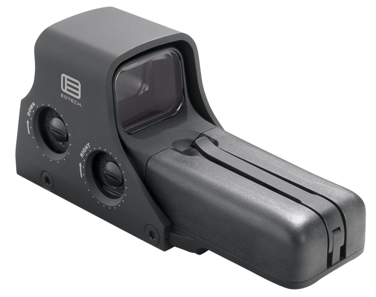 EoTech 552 Holosight Rev. F Black, 68 MOA ring w/ 1 MOA dot, 2 AA Batteries