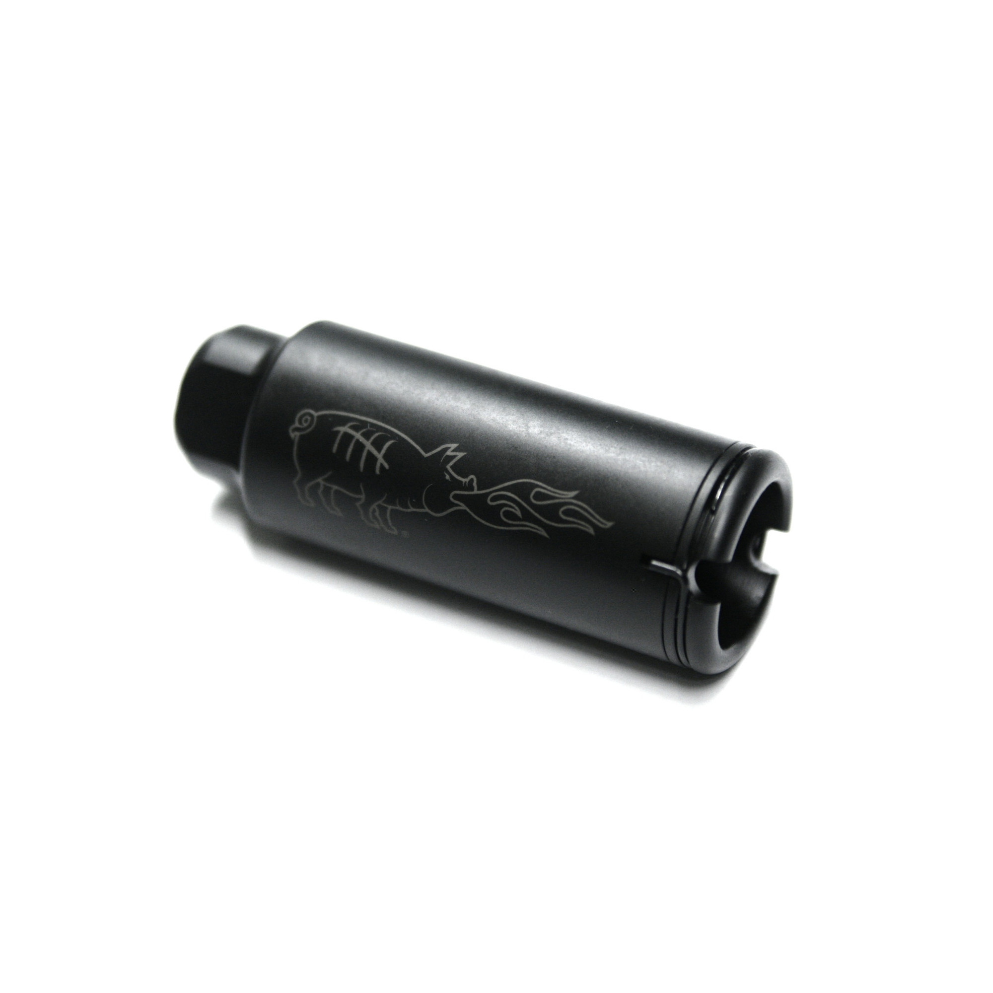 Noveske 5000519 KX5 Flash Suppressor Black Nitride Steel with 1/2"-28 tpi Threads, 3.25" OAL & 1.20" Diameter for 5.56x45mm NATO AR-Platform