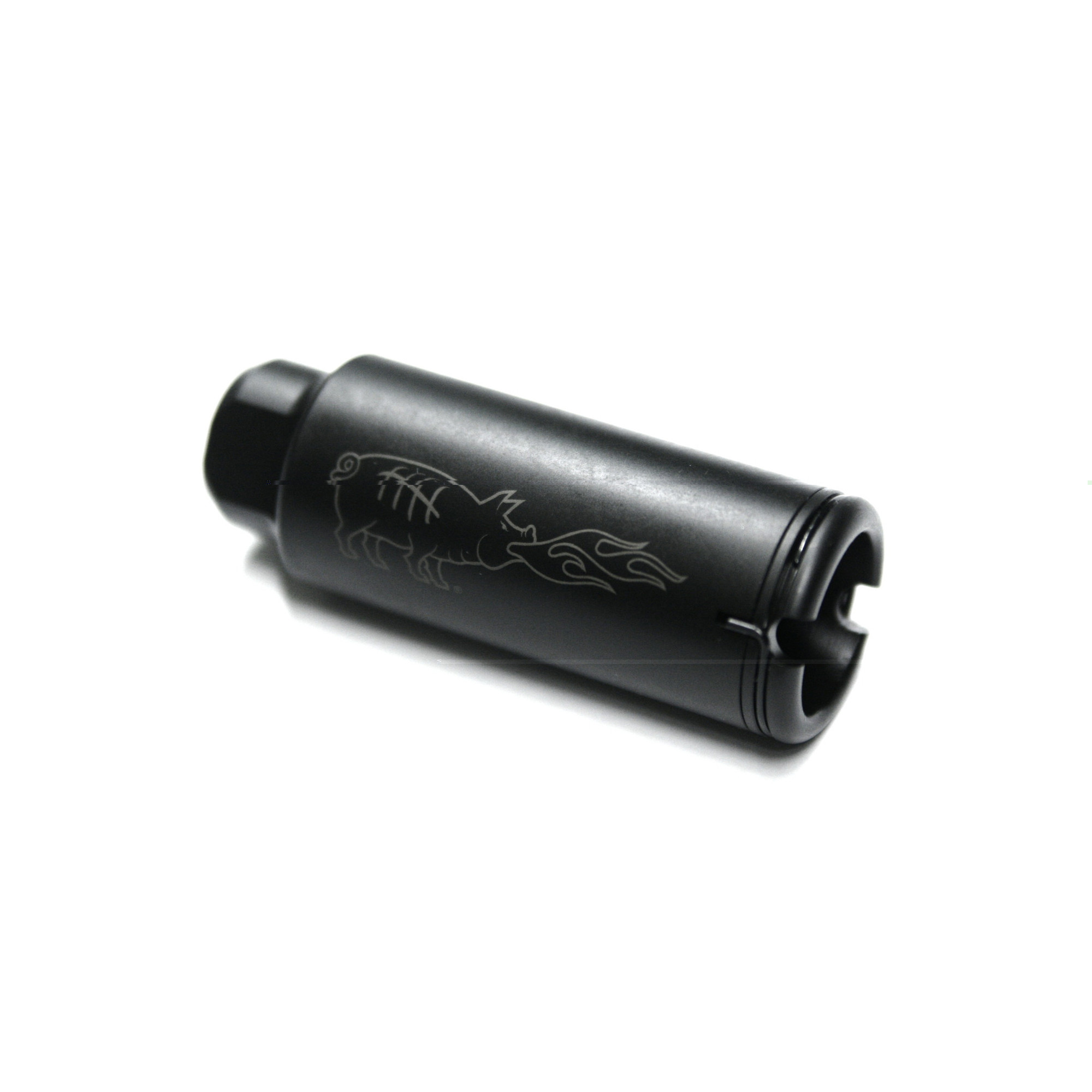 Noveske 5000519 KX5 Flash Suppressor Black Nitride Steel with 1/2"-28 tpi Threads, 3.25" OAL & 1.20" Diameter for 5.56x45mm NATO AR-Platform