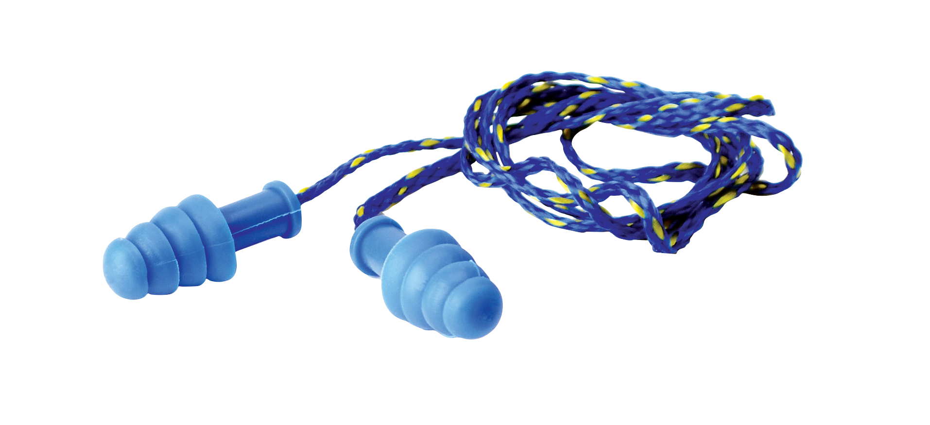 Walker's Contour Rubber Corded Ear Plugs (NRR 27 dB) 1 Pair Blue