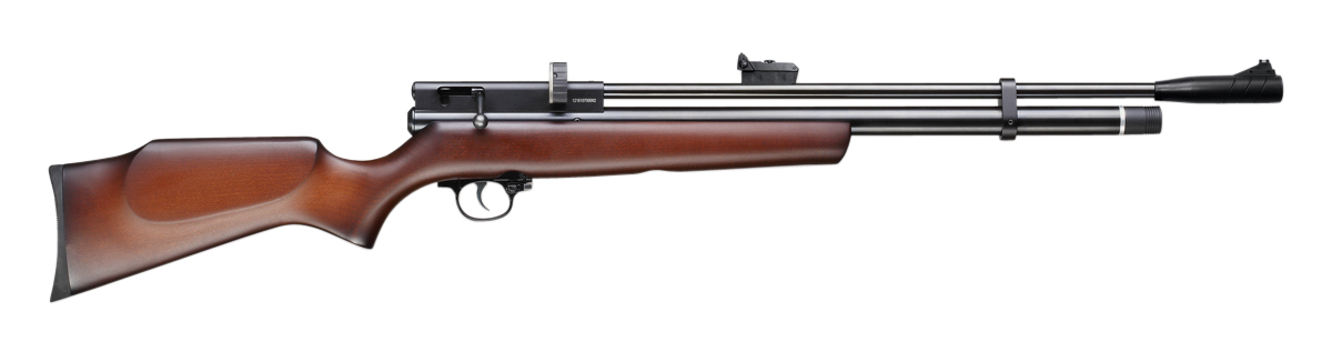 Beeman 1327 Chief IIPre-Charged Pneumatic 177 Pellet 10+1 Shot Black Black Receiver European Hardwood