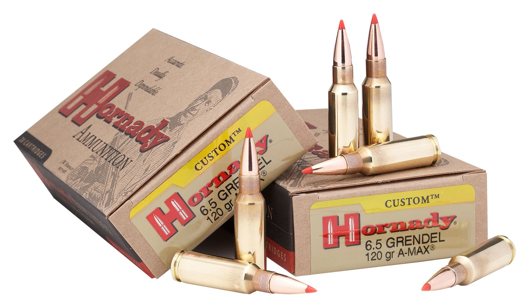 Hornady Custom Ammunition 6.5 Grendel 123 Grain SST Polymer Tip 20RD
