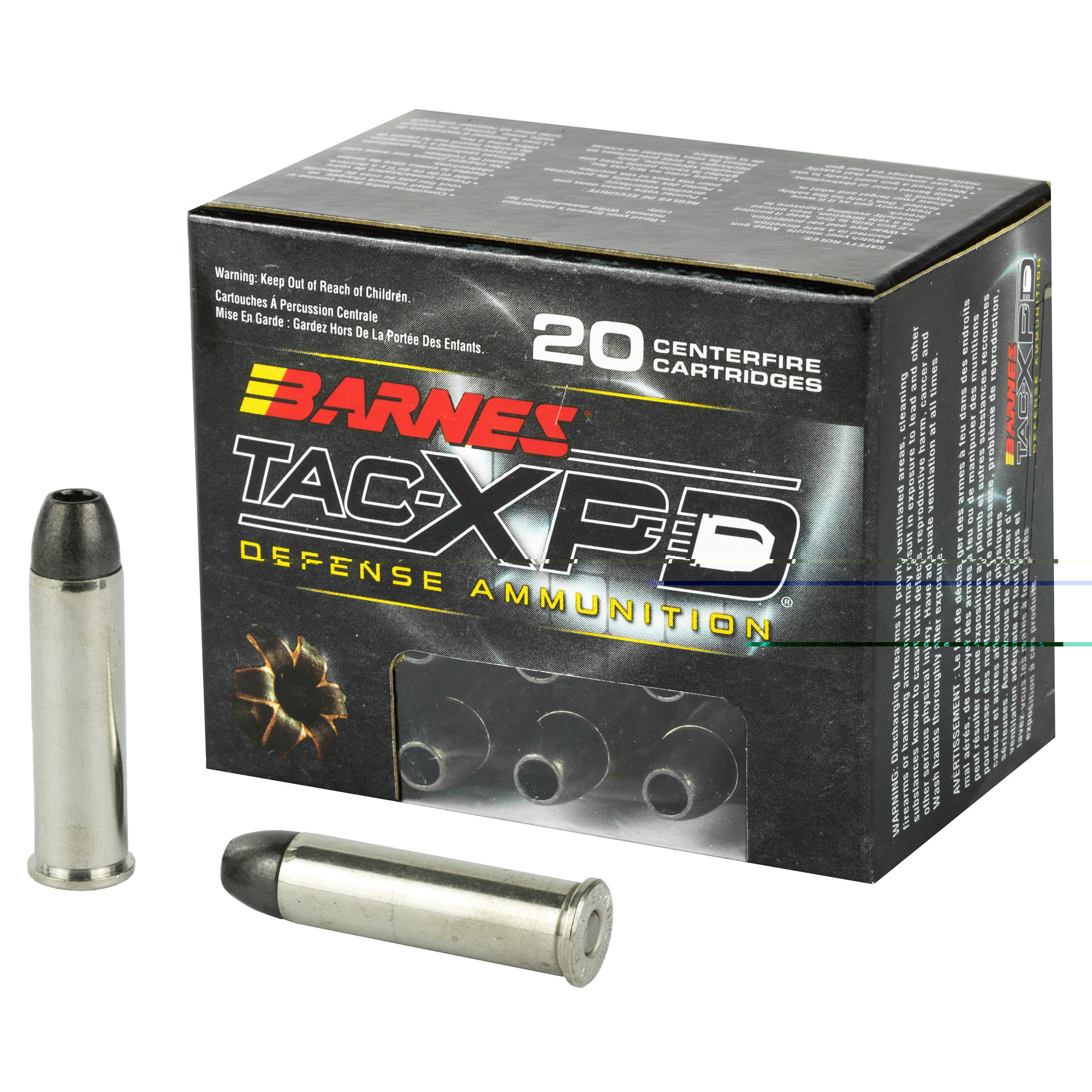 Barnes TAC-XPD Ammunition 357 Magnum 125 Grain TAC-XP Hollow Point Lead-Free 20RD