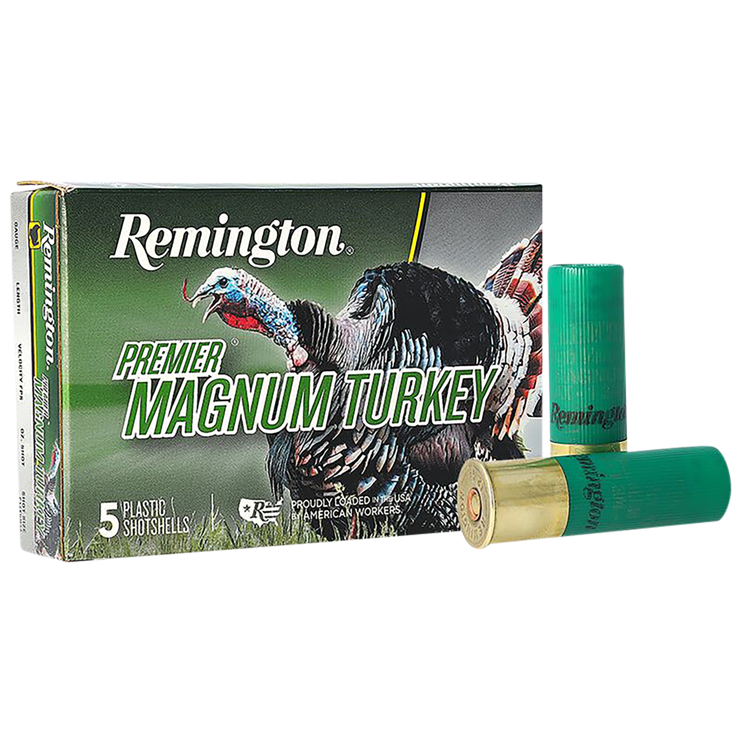 Remington Ammunition 26805 Premier Magnum Turkey 12 Gauge 3" 2 oz 5 Shot 5 Per Box/ 20 Cs