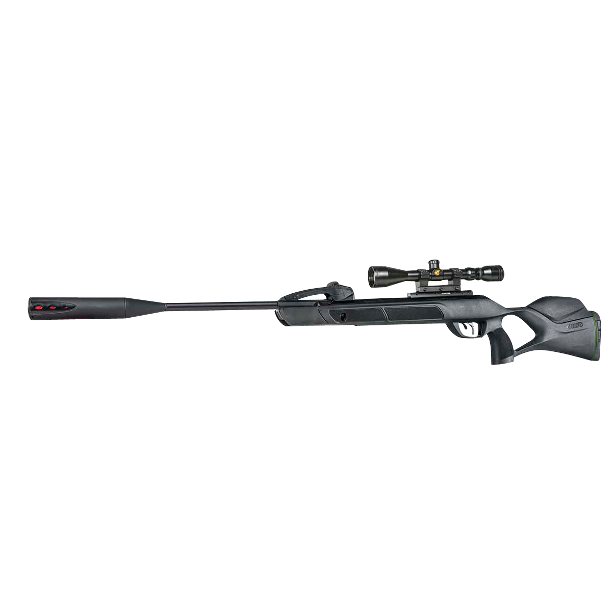 Gamo 611003865554 Swarm Magnum 10X Gen 3 Gas Piston 22 10rd Shot Black Black Steel Barrel Black Receiver Black All Weather Lightweight Thumbhole Stock Scope 3-9x40mm