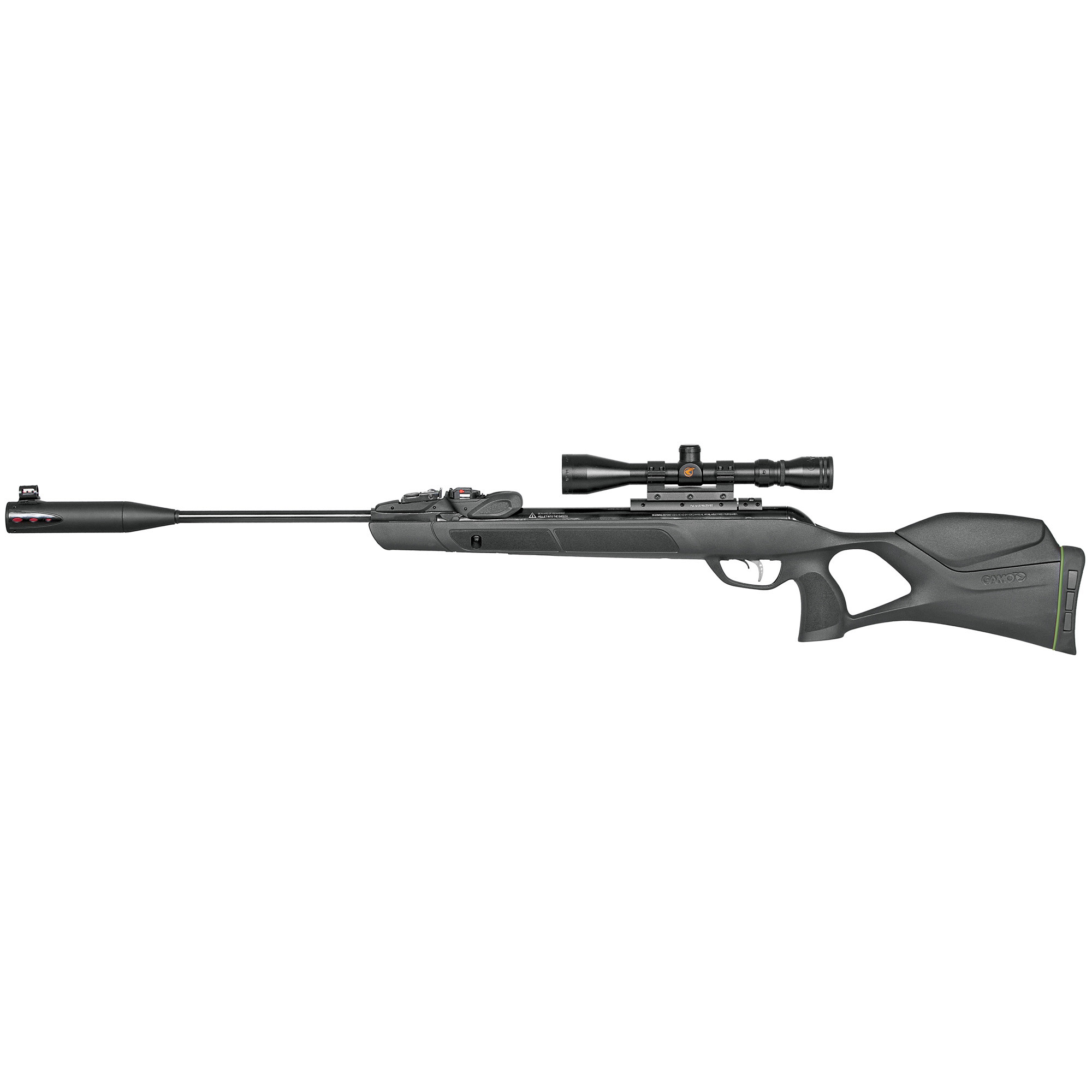 Gamo 611003865554 Swarm Magnum 10X Gen 3 Gas Piston 22 10rd Shot Black Black Steel Barrel Black Receiver Black All Weather Lightweight Thumbhole Stock Scope 3-9x40mm