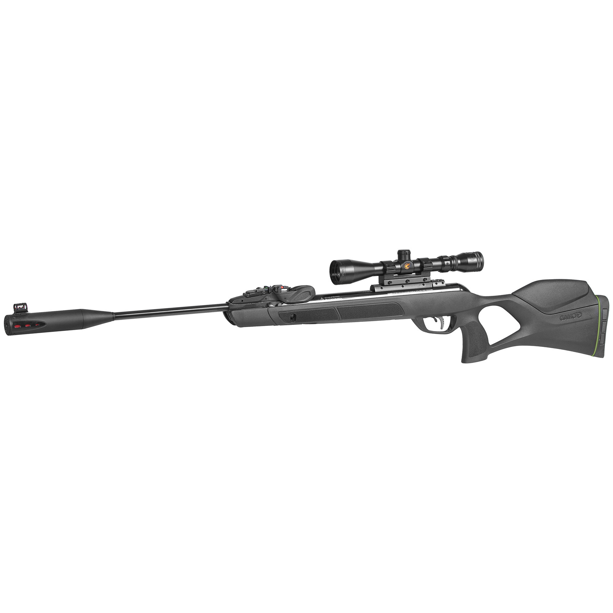 Gamo 611003865554 Swarm Magnum 10X Gen 3 Gas Piston 22 10rd Shot Black Black Steel Barrel Black Receiver Black All Weather Lightweight Thumbhole Stock Scope 3-9x40mm