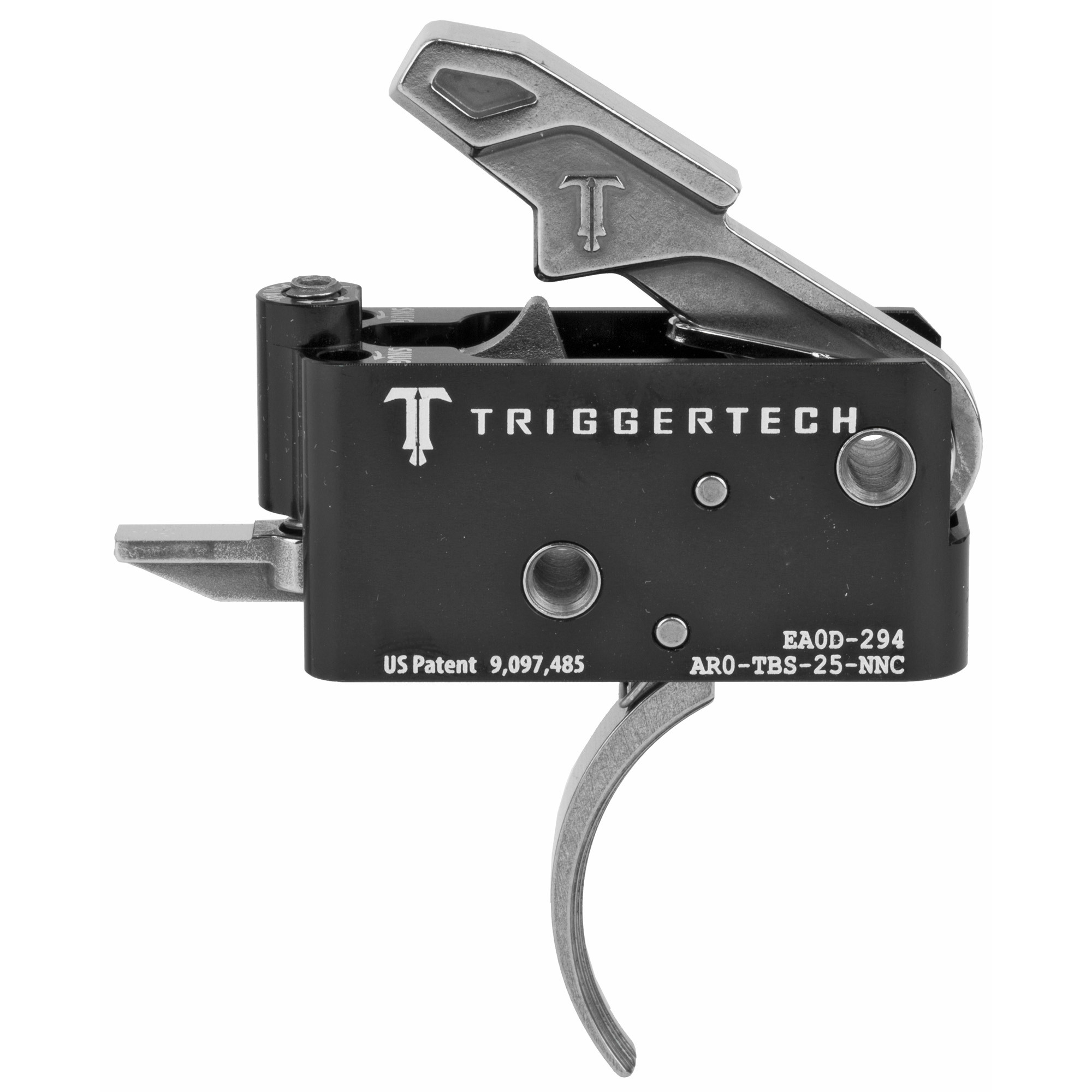 TriggerTech AROTBS25NNC Adaptable Primary Two-Stage Traditional Curved Trigger with 2.50-5 lbs Draw Weight for AR-15 Right