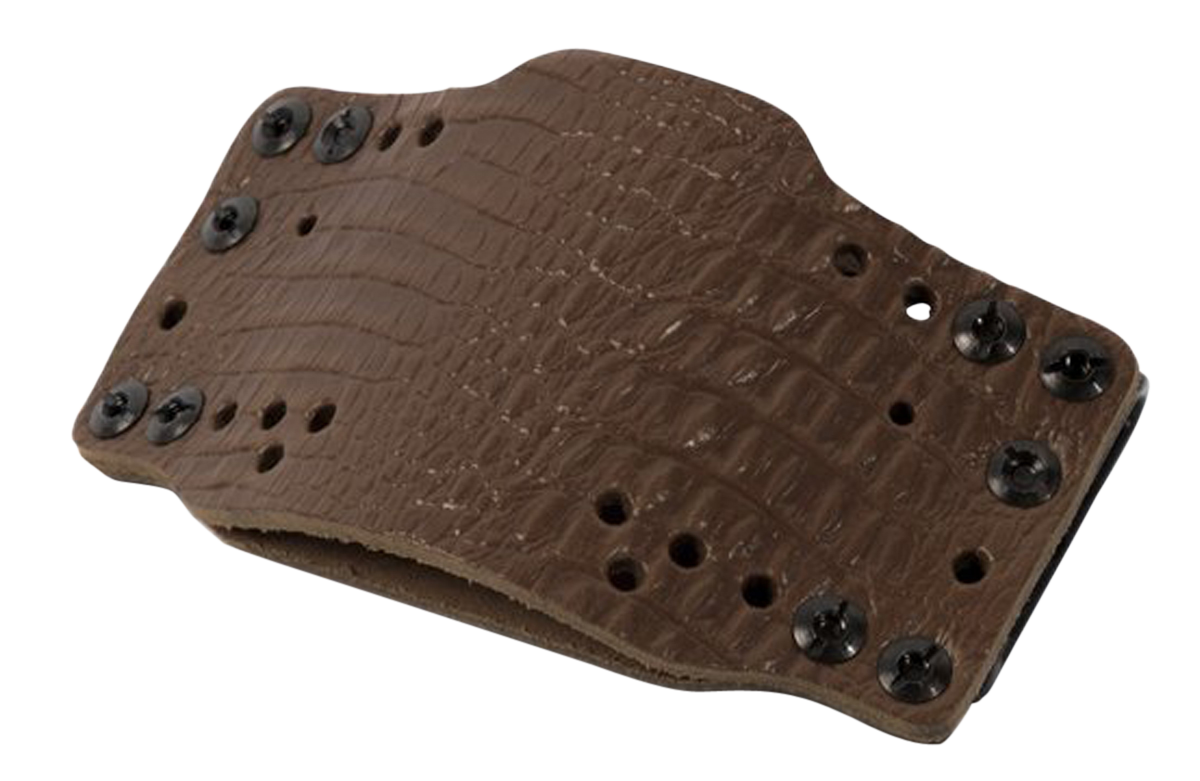 Limbsaver Cross-Tech Outside the Waistband Holster Clip On Ambidextrous Compact Universal Fit Leather Brown