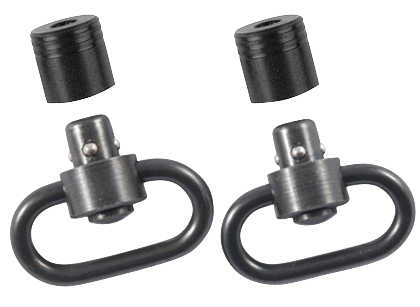 Outdoor Connection PBS19121 Push Button Swivel Set1" Black Steel