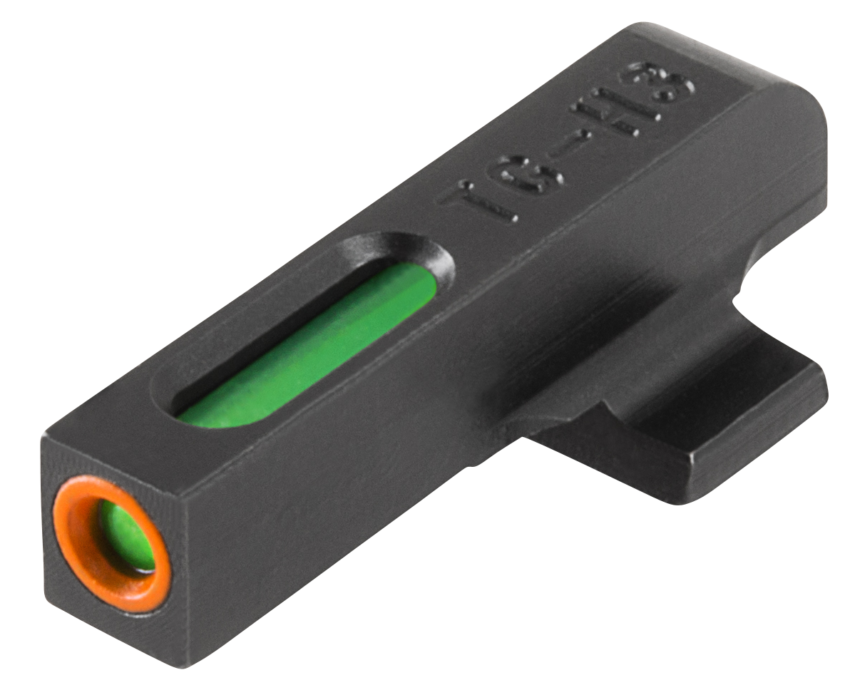 TruGlo TG13BR1PC TFX ProBlack | Green Tritium & Fiber Optic Orange Outline Front Sight