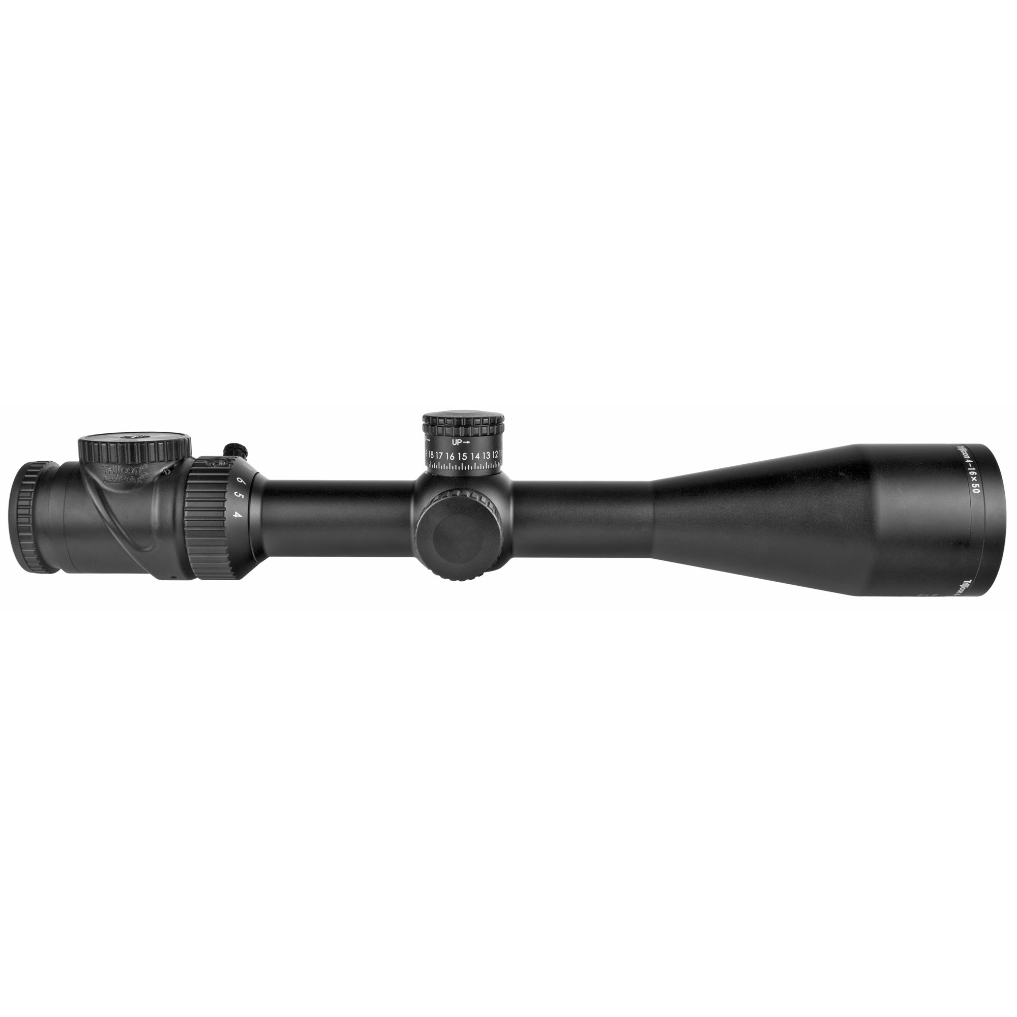Trijicon 4-16x50 AccuPoint 30mm Rifle Scope Satin Black, MOA Ranging Crosshair (Green Dot), SF