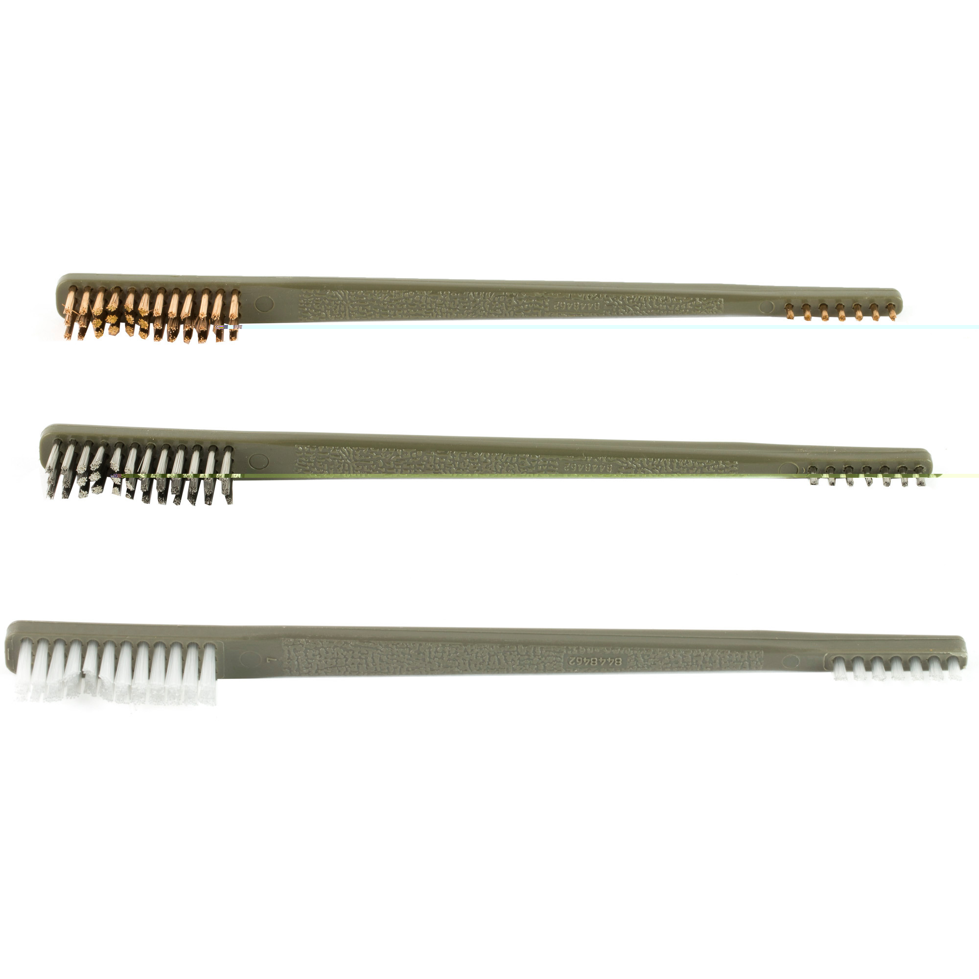 Otis FG316BP AP Brushes Variety Pack Multi-Caliber Universal Firearm 10" Long Bronze/Nylon/Stainless Steel Bristles 9 Per Pkg