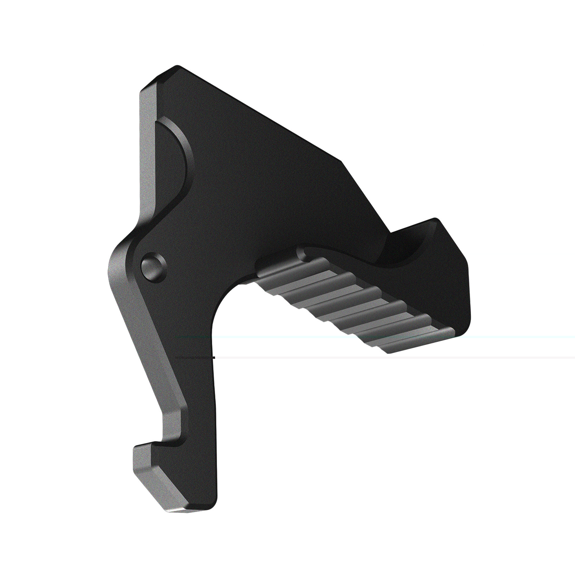 Rise Armament RA212GIGPHT Extended Charging Handle LatchGraphite Gray Aluminum fits Mil-Spec AR Charging Handles