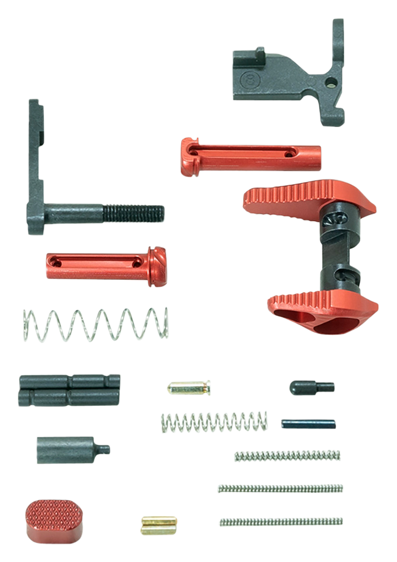 Timber Creek Outdoors ARLPKR Lower Parts KitRed Anodized Aluminum for AR-15
