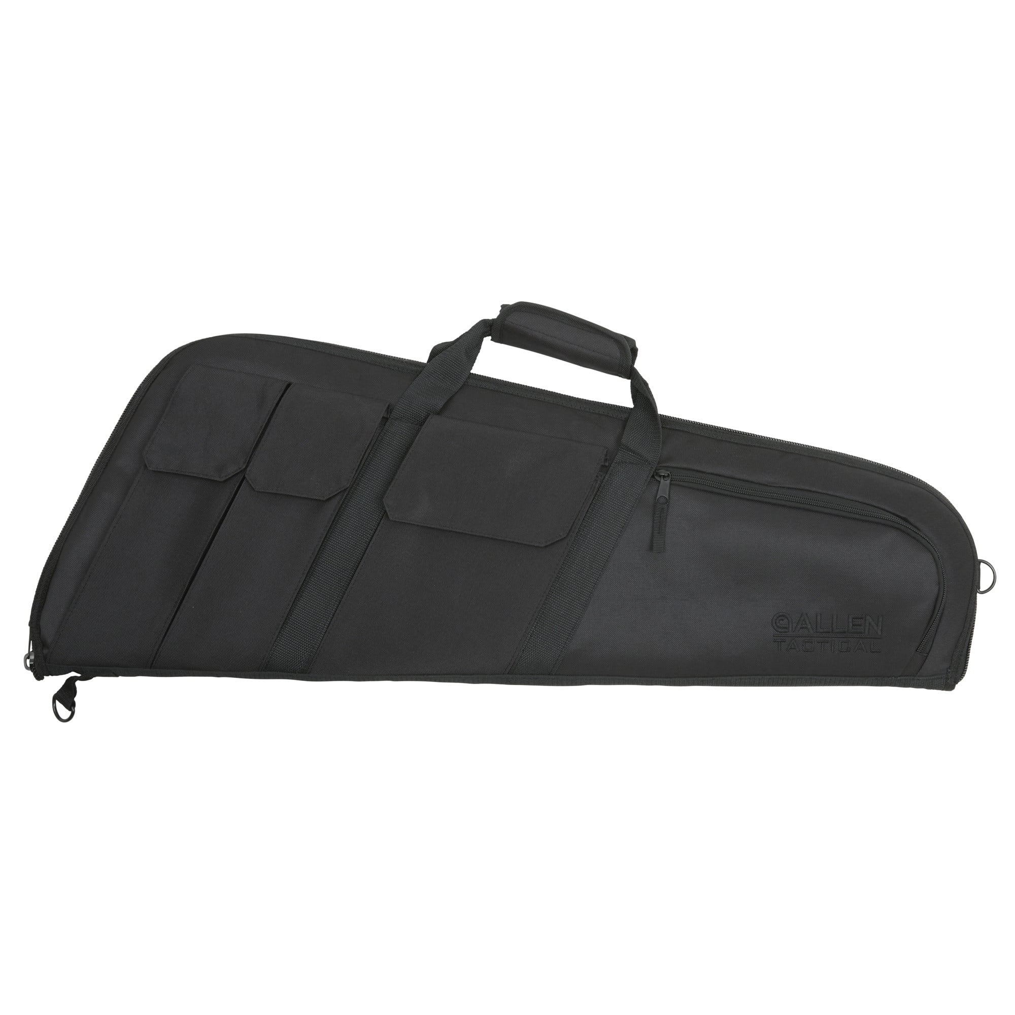 Tac Six 10901 Wedge Tactical Case made of Endura with Black Finish, Knit Lining, Foam Padding & External Pockets 32" L