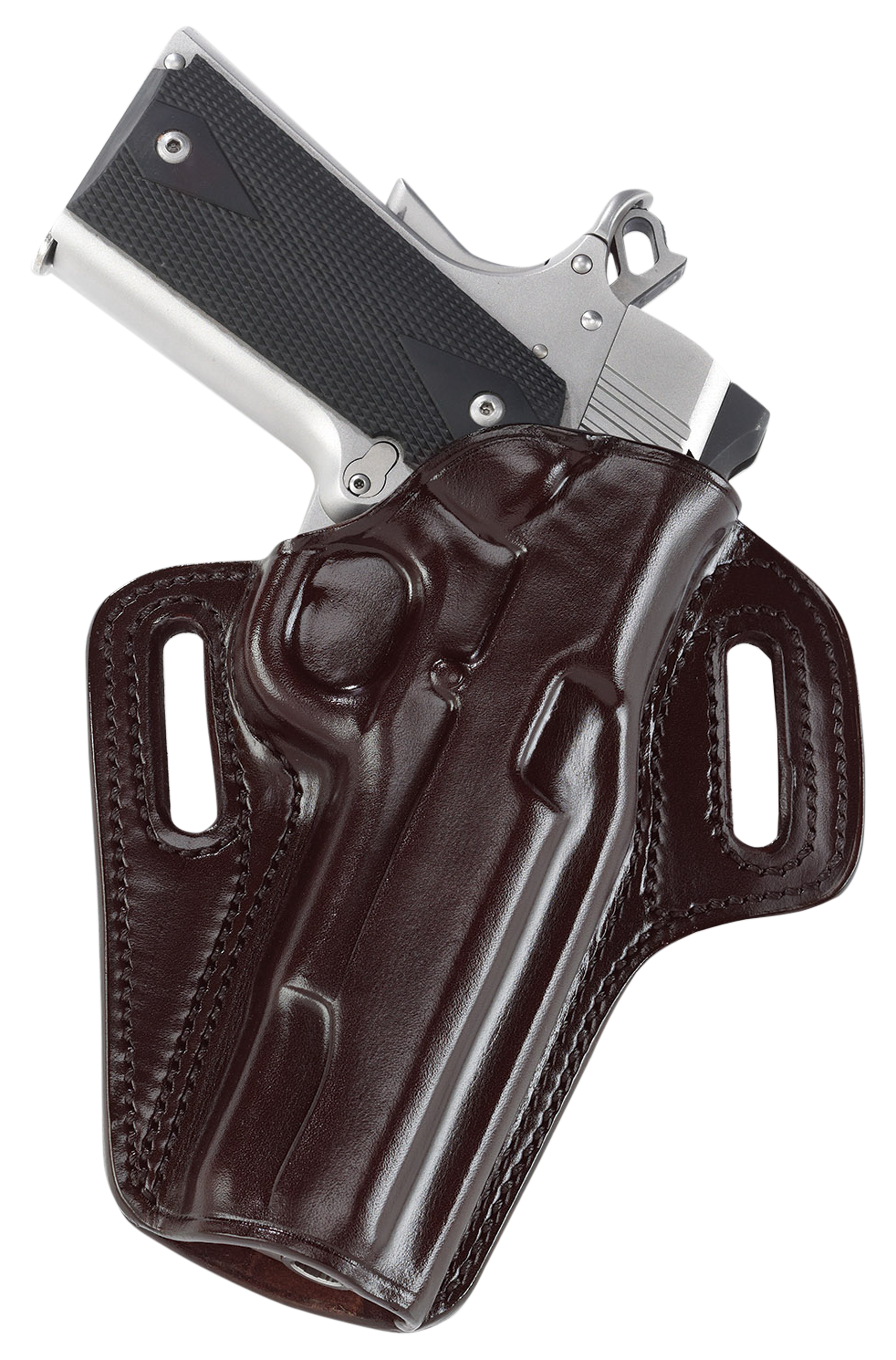 Galco CON212H ConcealableOWB Havana Brown Leather Belt Slide Fits 1911 Right Hand