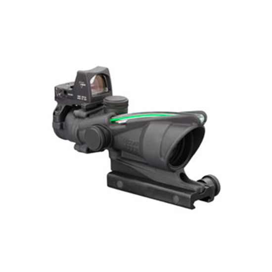 Trijicon 4x32 Acog Rifle Scope Matte, .223 Green Chevron, 3.25 MOA Red Dot RMR