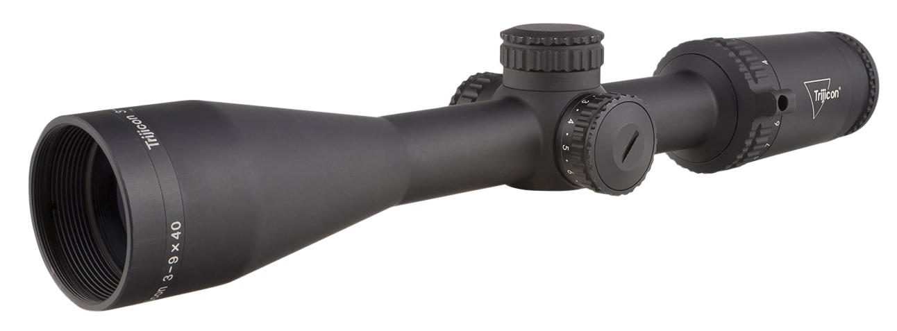 Trijicon 3-9x40 Credo Rifle Scope Matte Black, Standard Duplex (Red)
